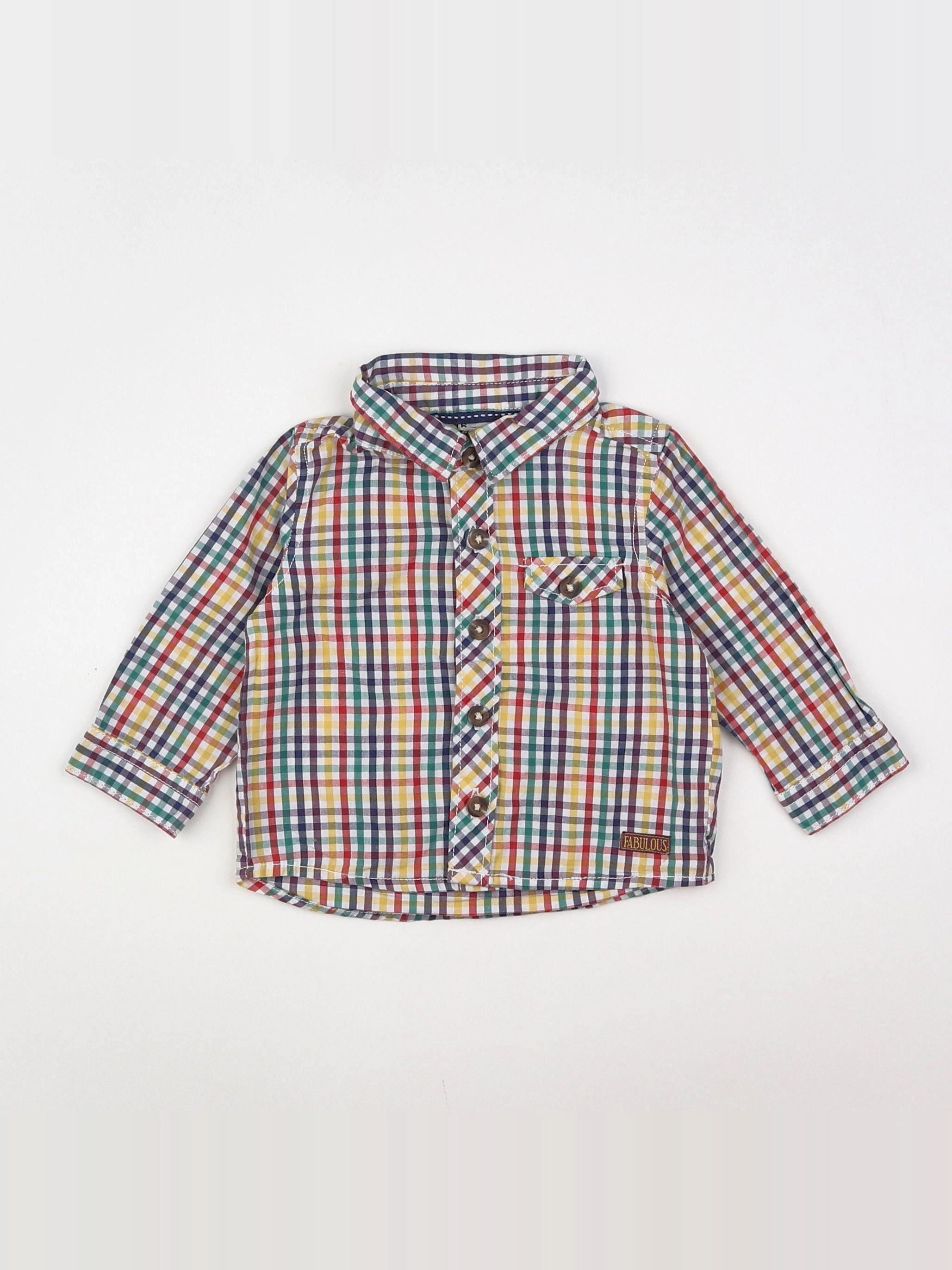 Tape à l'oeil - chemise multicolore - 6 mois