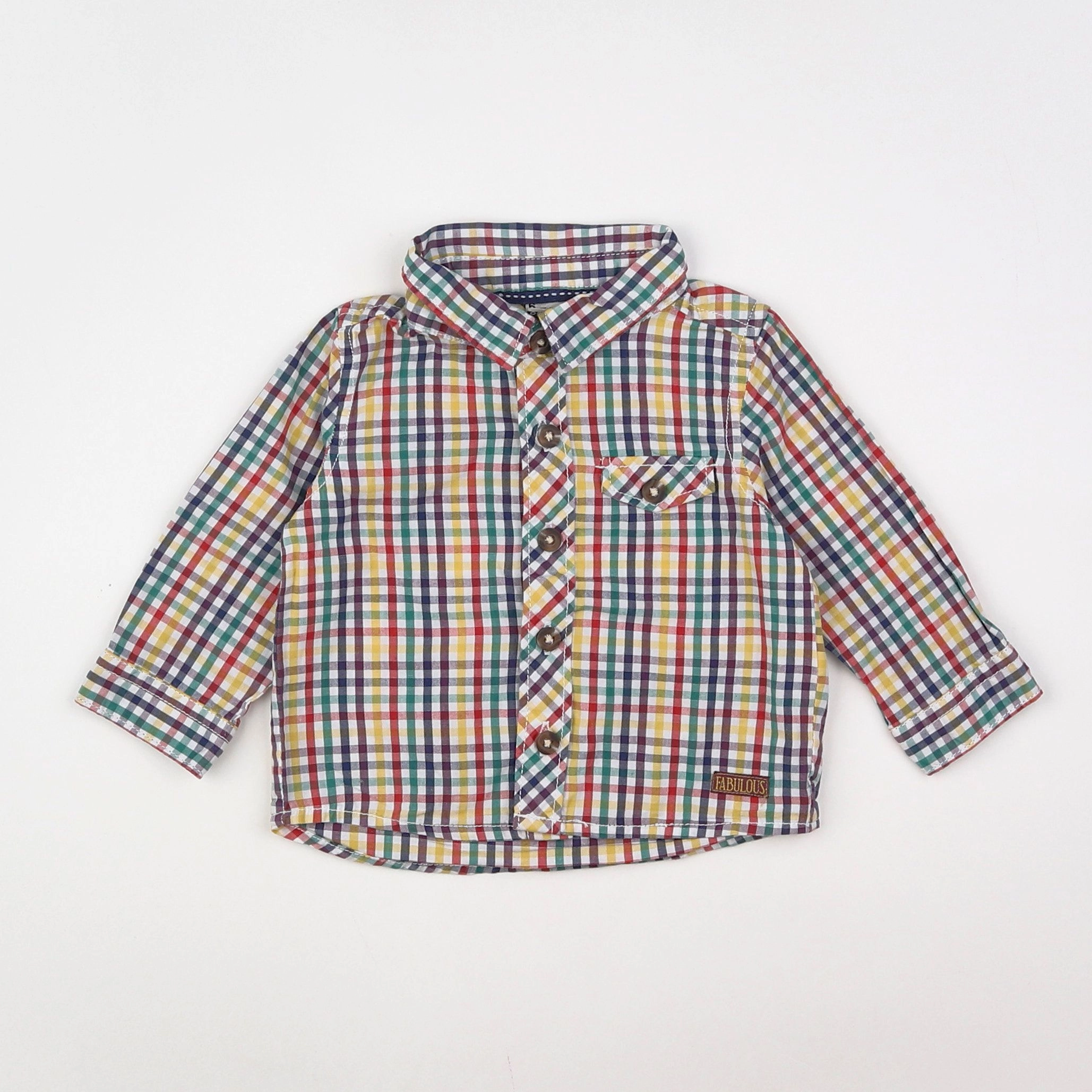 Tape à l'oeil - chemise multicolore - 6 mois