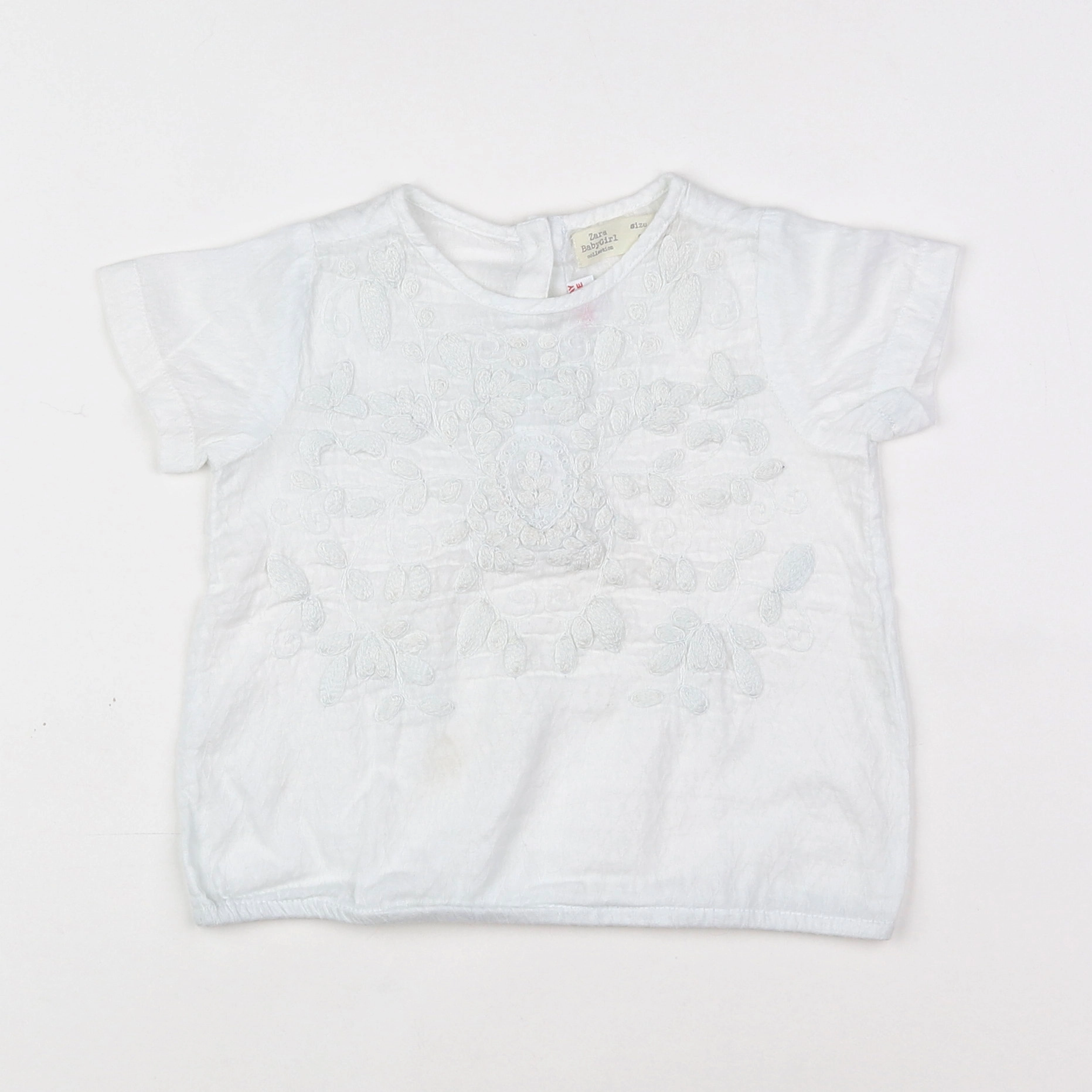 Zara - blouse blanc - 9/12 mois