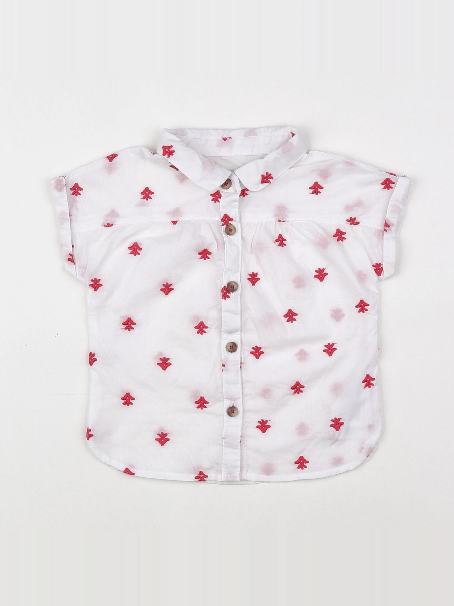 Vertbaudet - blouse blanc - 12 mois