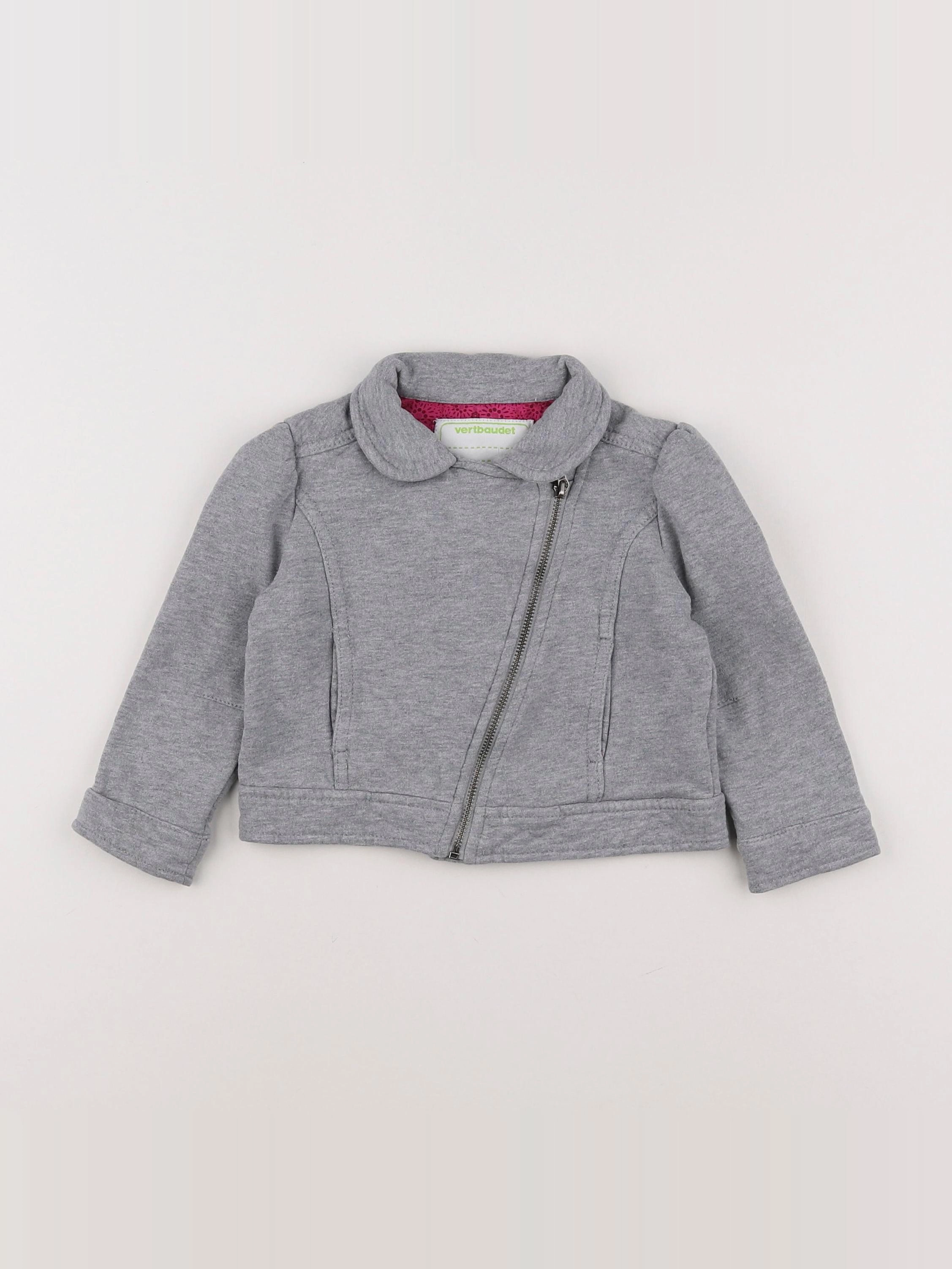 Vertbaudet - veste gris - 2 ans