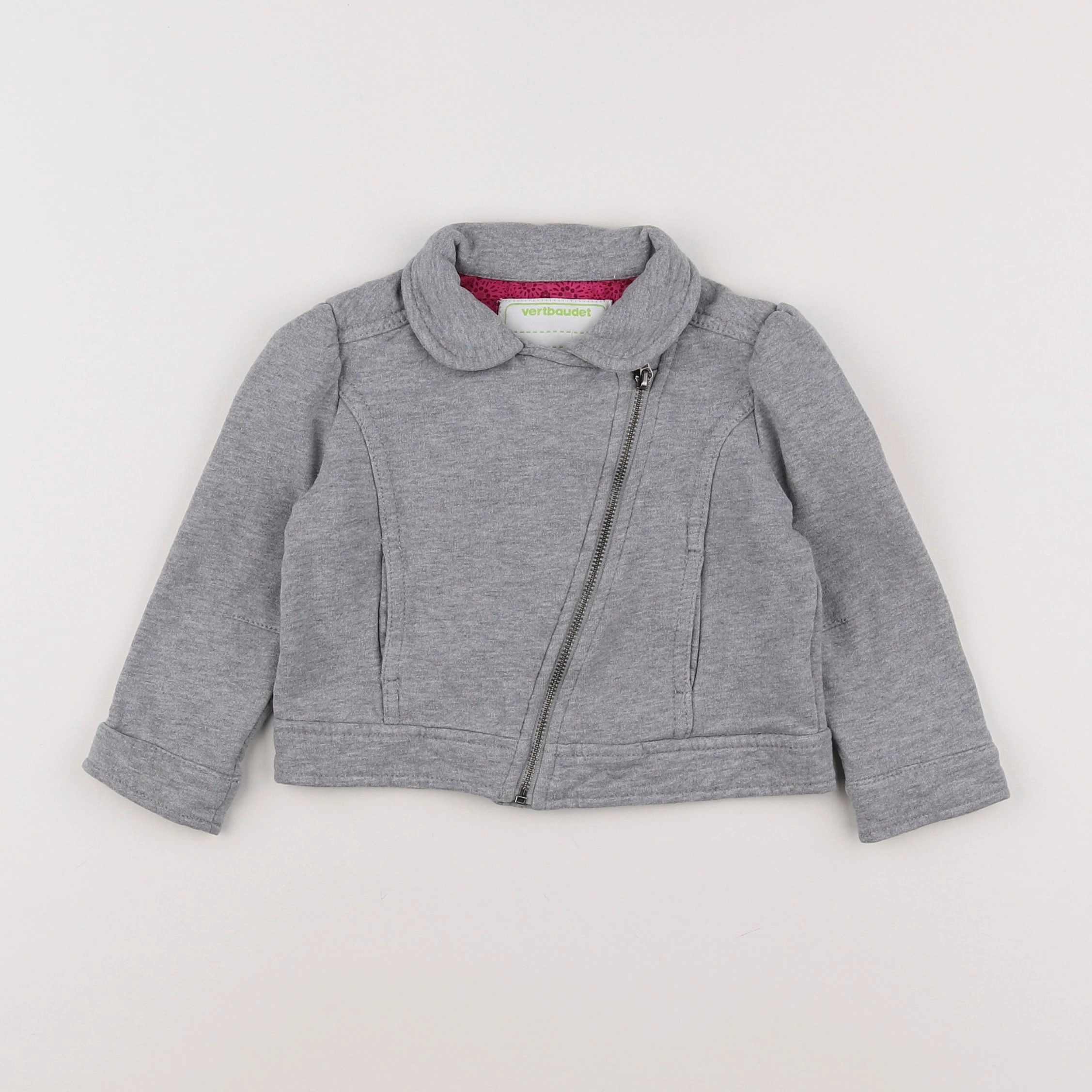 Vertbaudet - veste gris - 2 ans