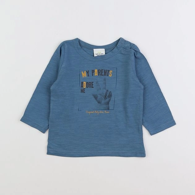 Tape à l'oeil - tee-shirt bleu - 9 mois