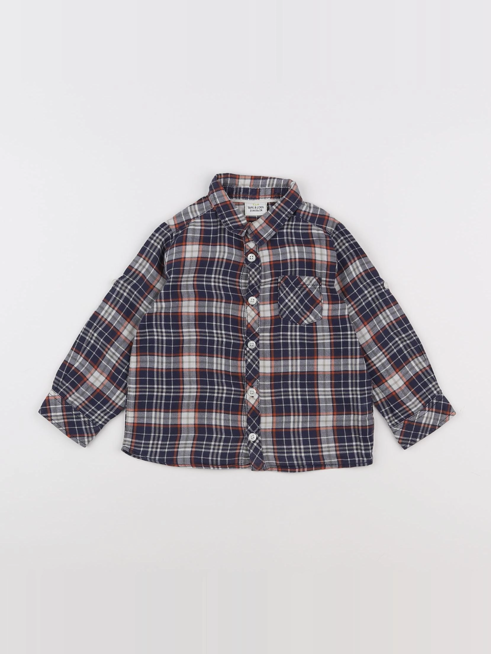 Tape à l'oeil - chemise bleu - 2 ans