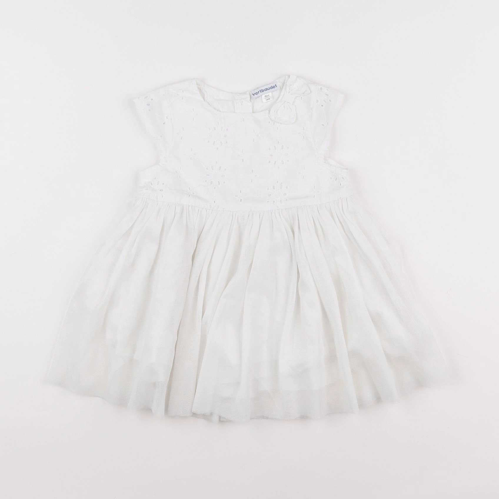 Vertbaudet - robe blanc - 2 ans
