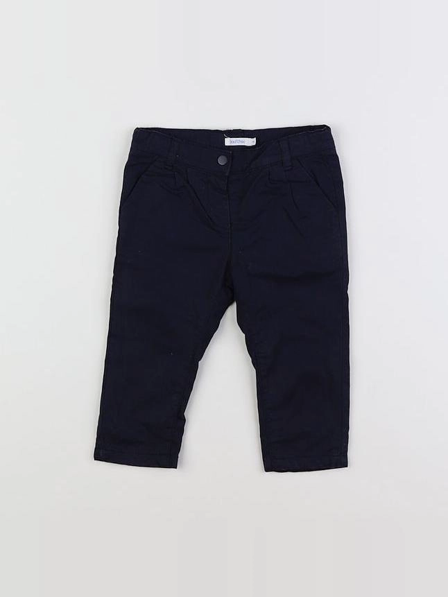 Boutchou - pantalon bleu - 9 mois