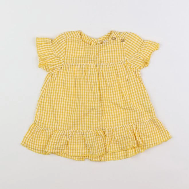 Zara - robe jaune - 3/6 mois
