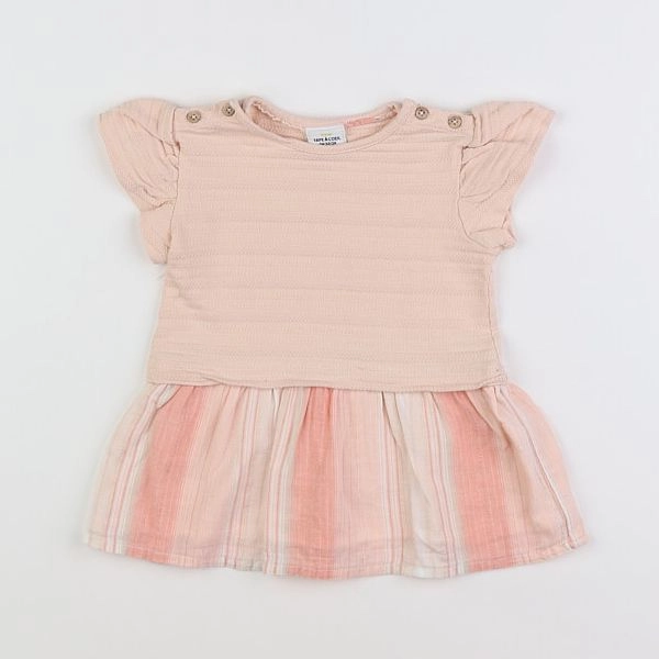 Tape à l'oeil - robe rose - 6 mois