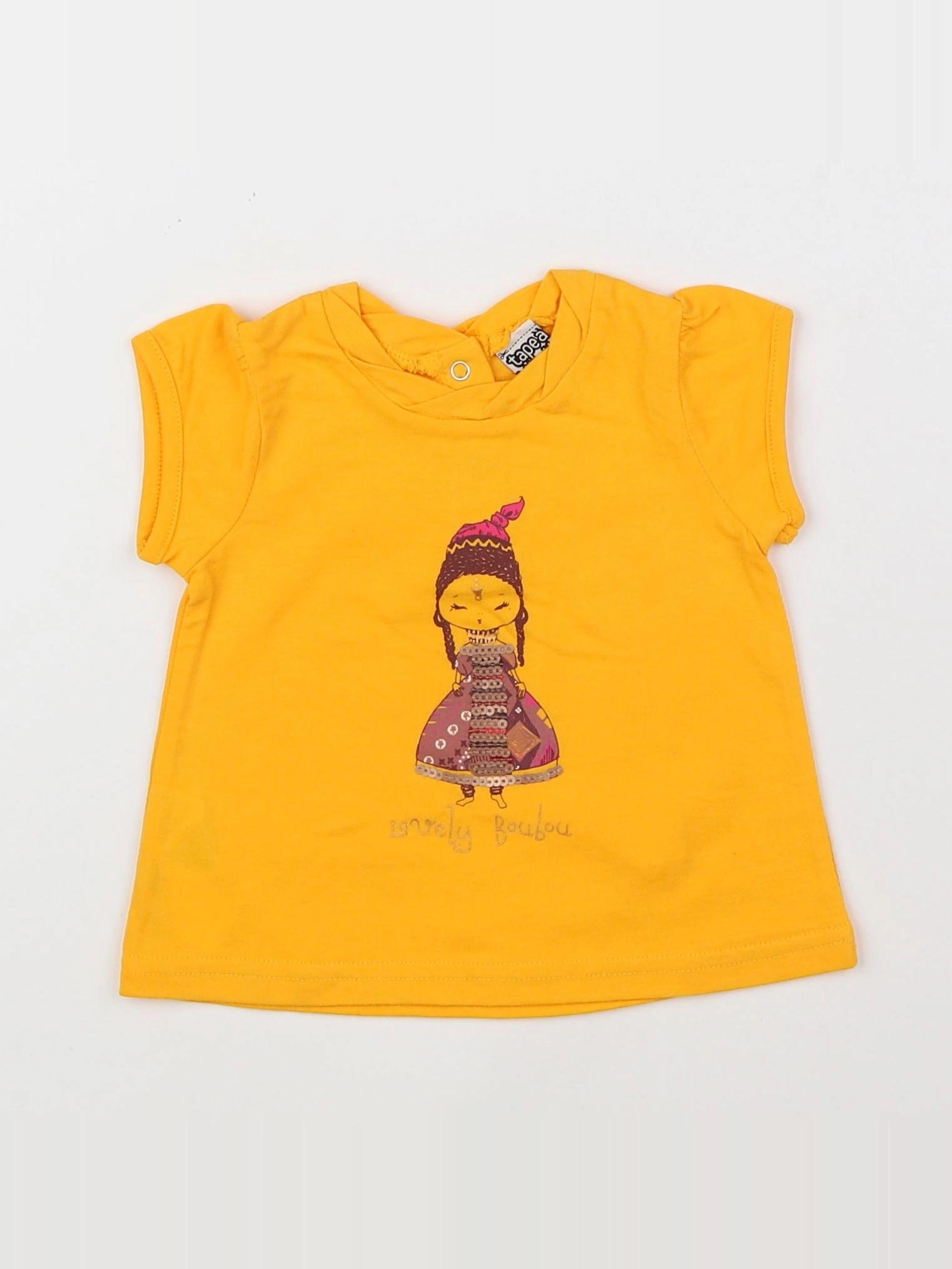 Tape à l'oeil - tee-shirt jaune - 6 mois