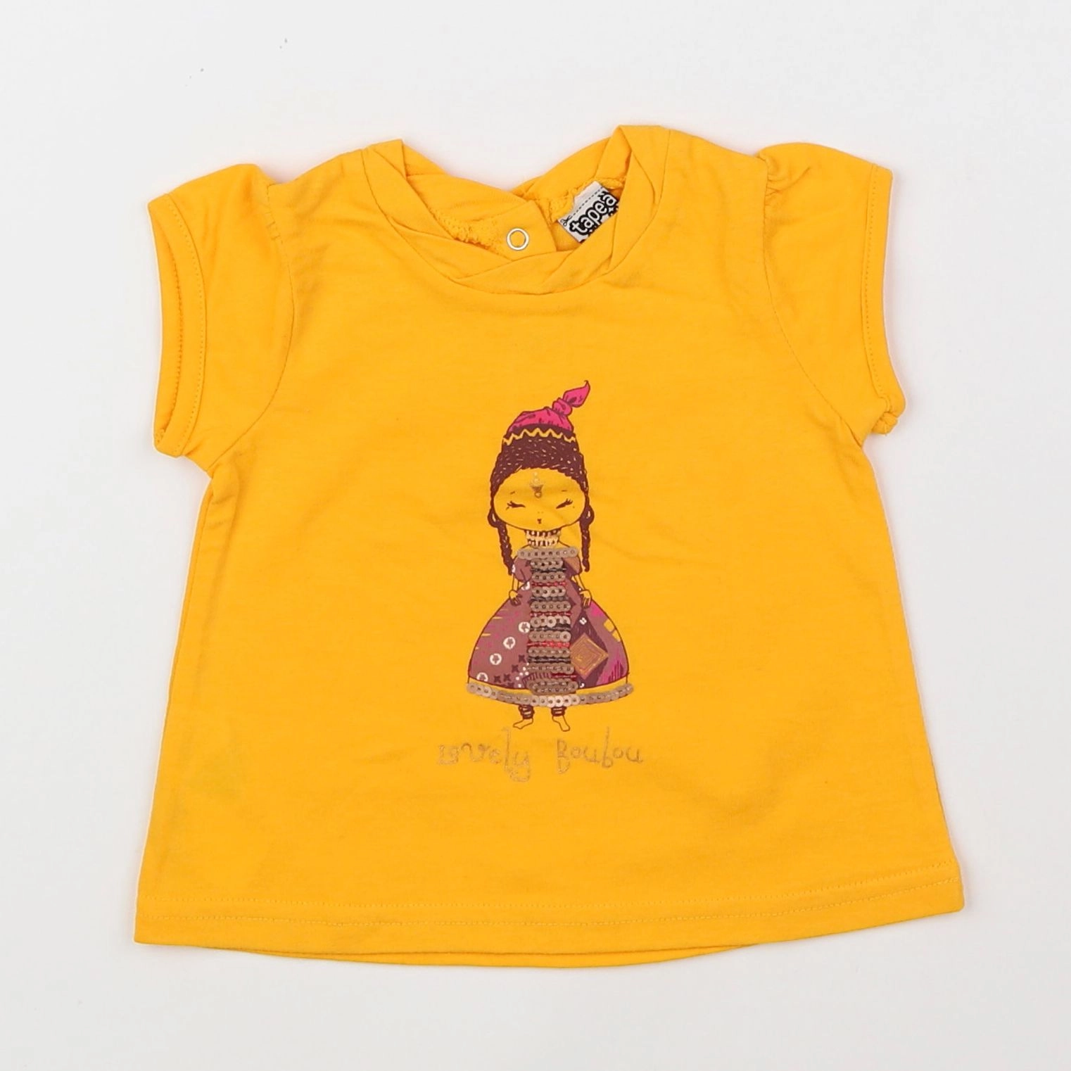 Tape à l'oeil - tee-shirt jaune - 6 mois