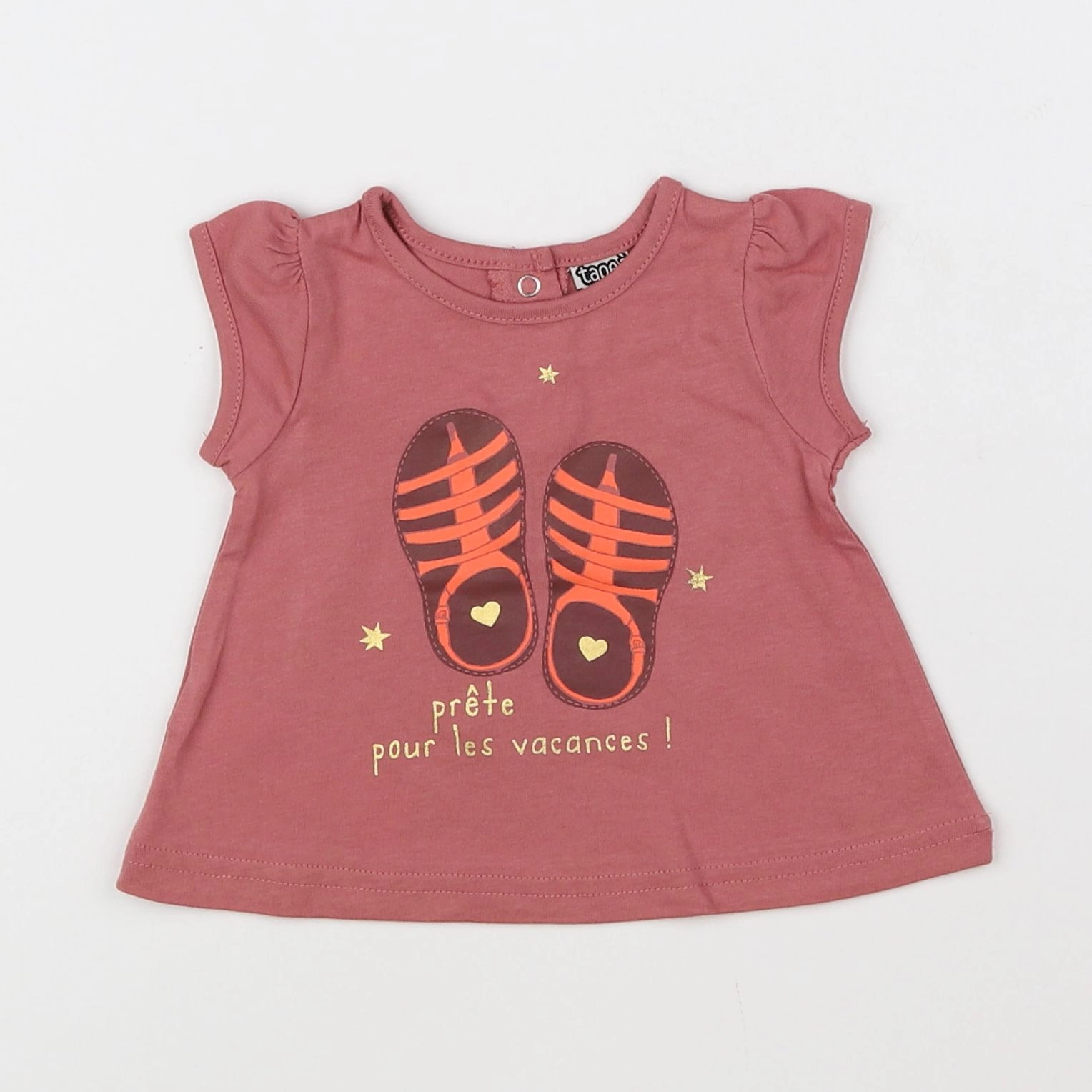 Tape à l'oeil - tee-shirt rose - 3 mois