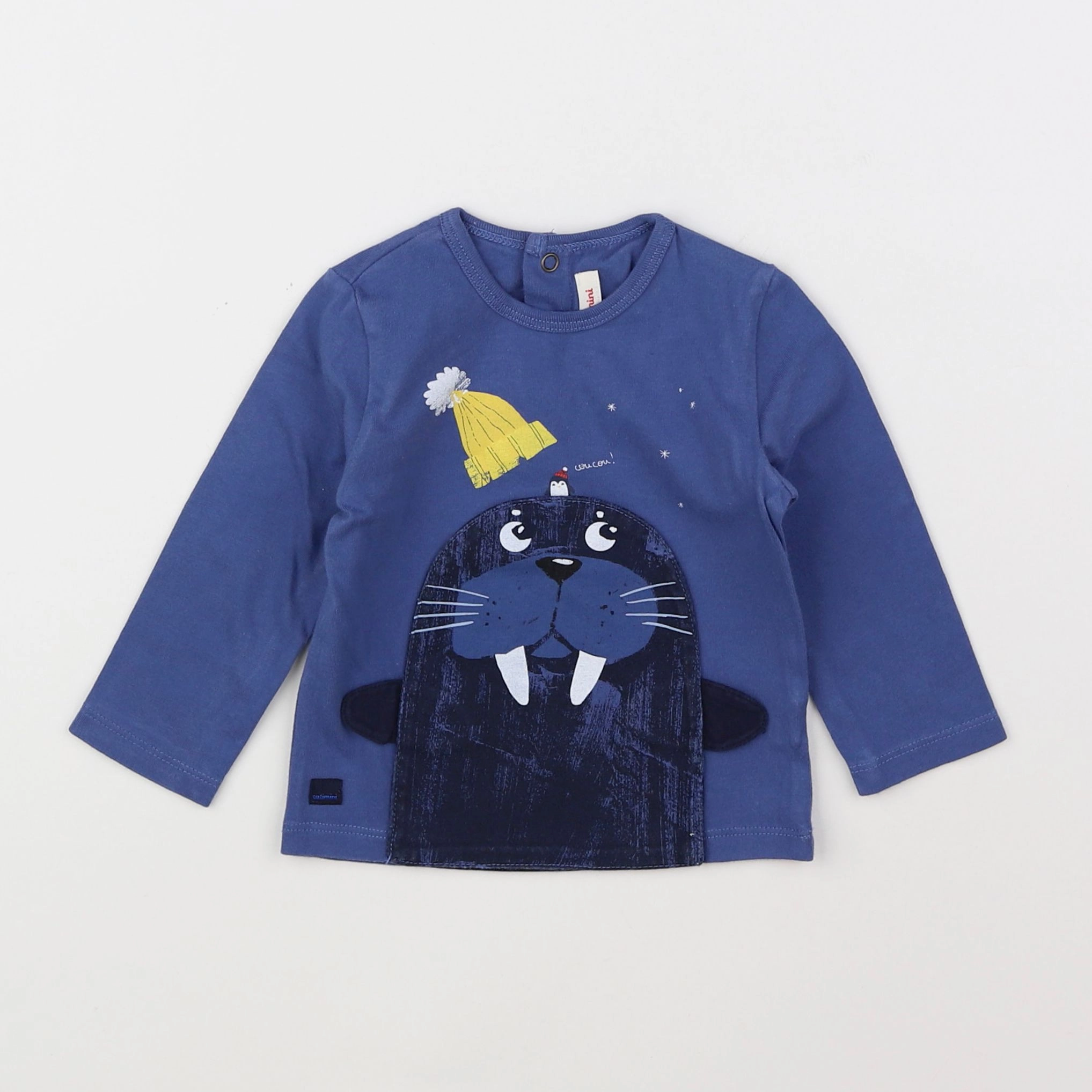 Catimini - tee-shirt bleu - 12 mois