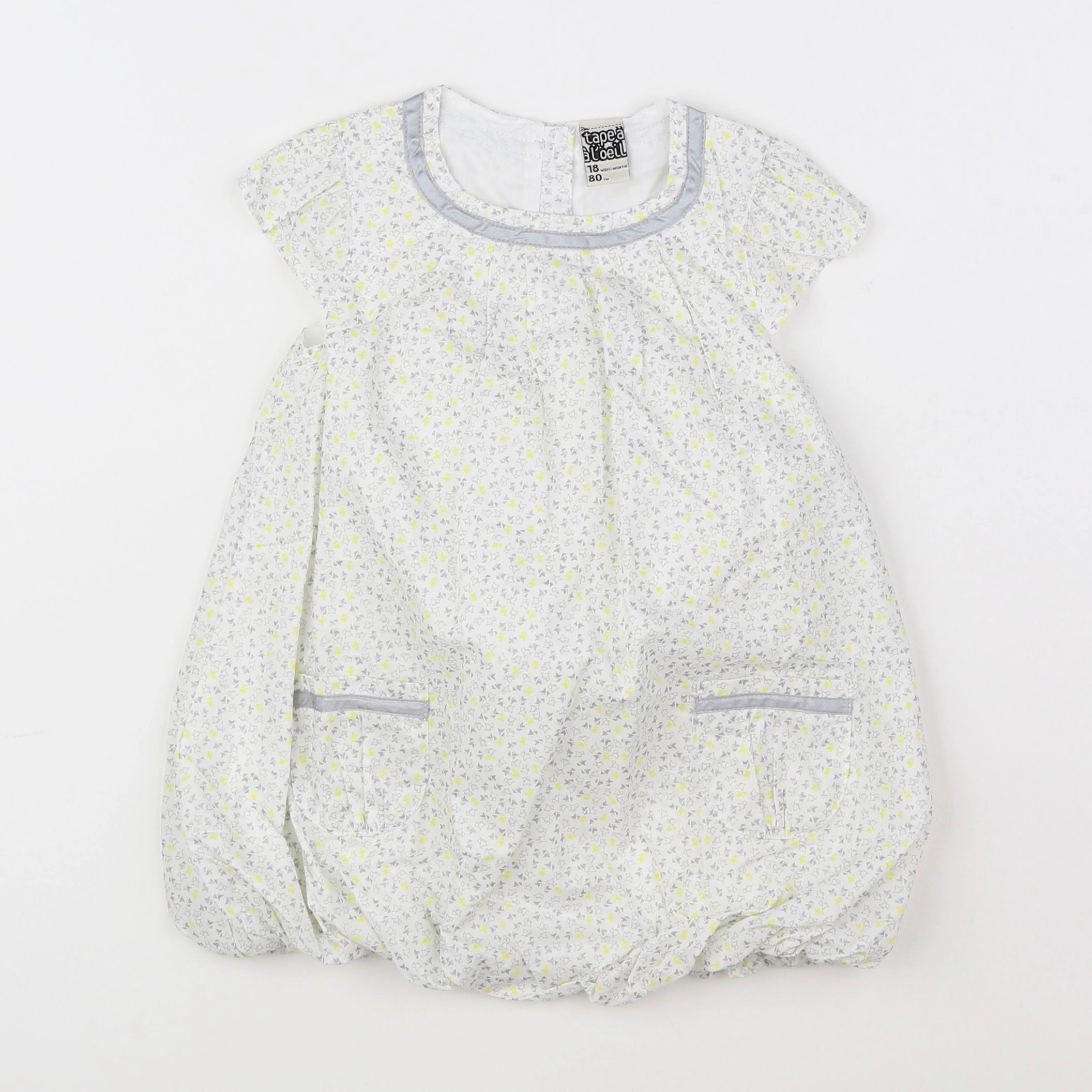 Tape à l'oeil - robe blanc - 18 mois