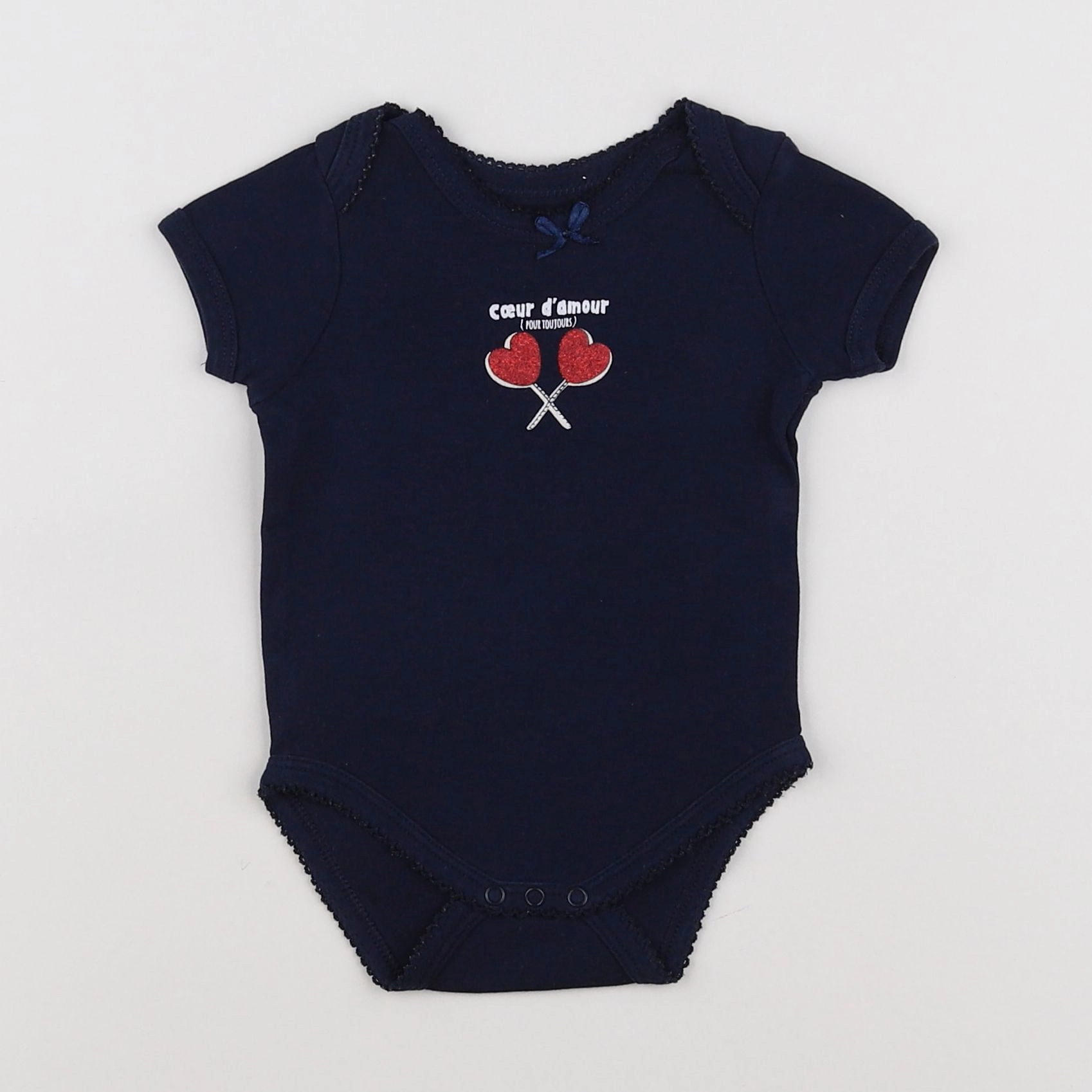 Vertbaudet - body bleu - 6 mois