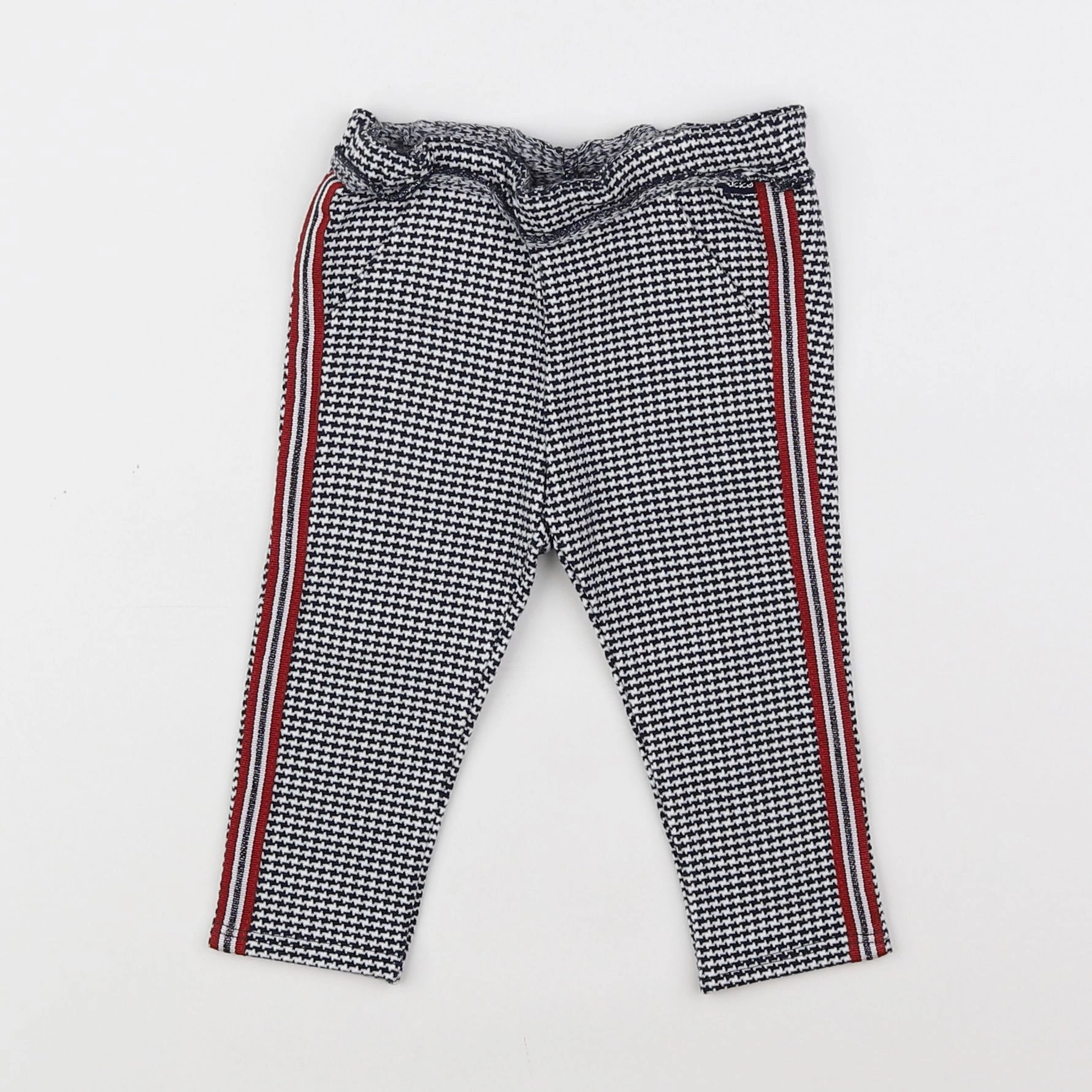 IKKS - pantalon blanc, noir - 6 mois