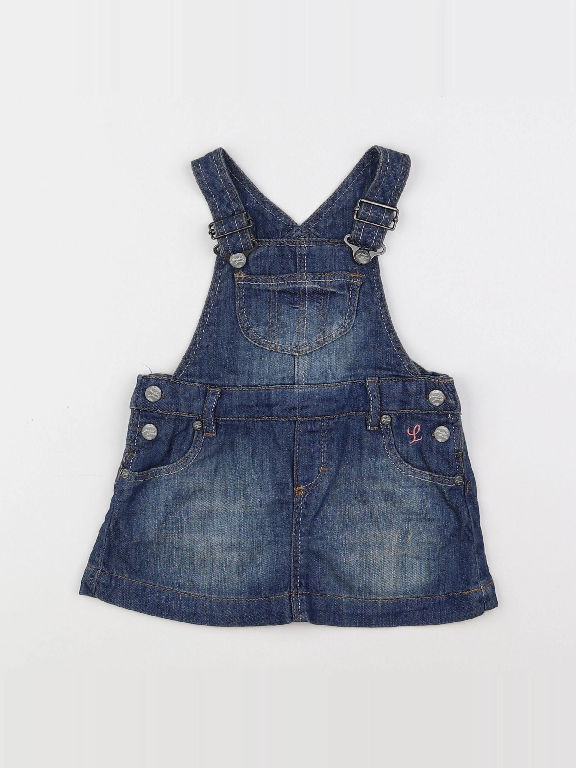 H&M - robe bleu (état neuf) - 3/6 mois