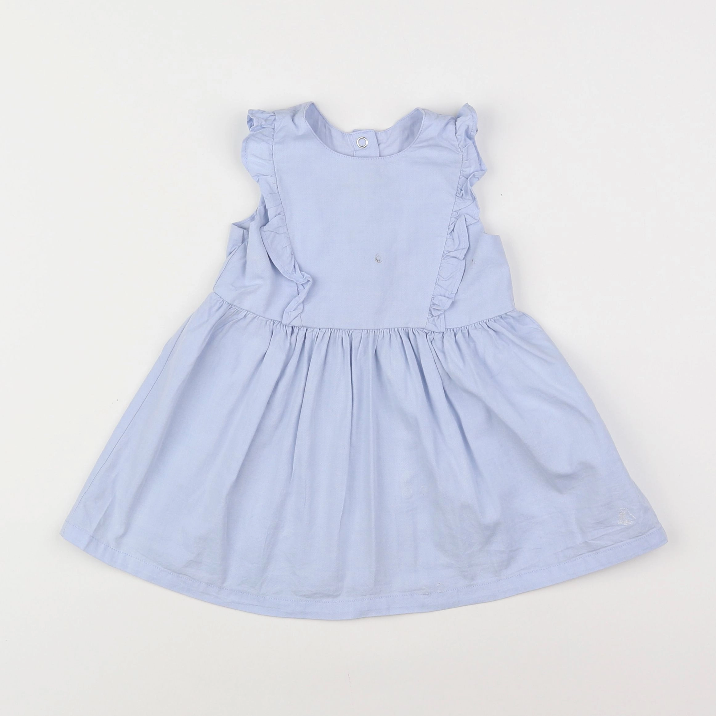 Petit Bateau - robe bleu - 6 mois