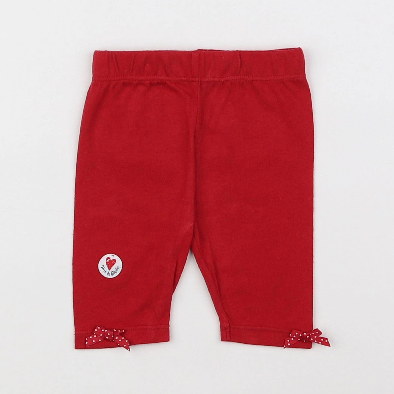 Terre de marins - legging rouge - 3 mois