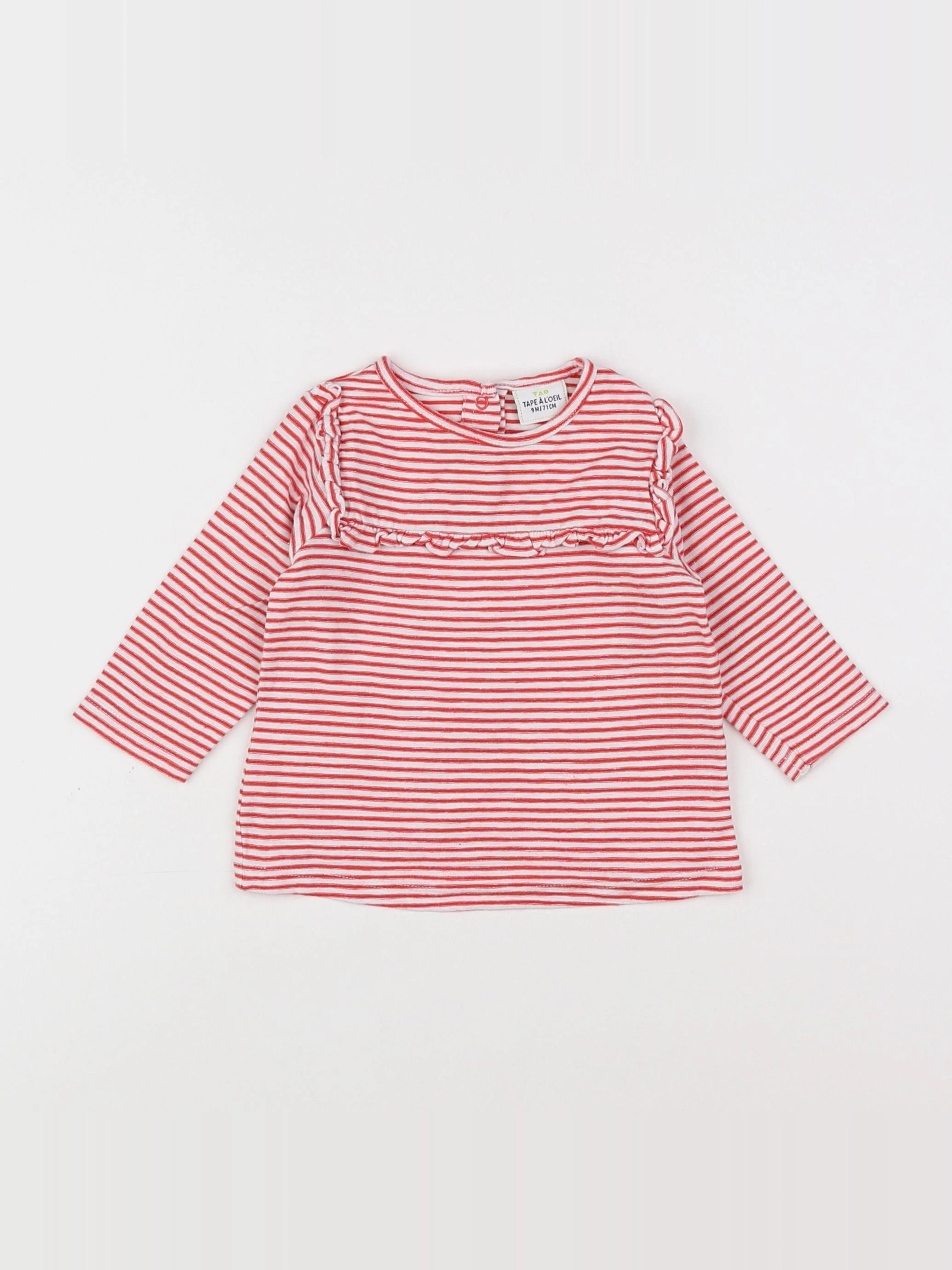 Tape à l'oeil - tee-shirt rouge - 9 mois
