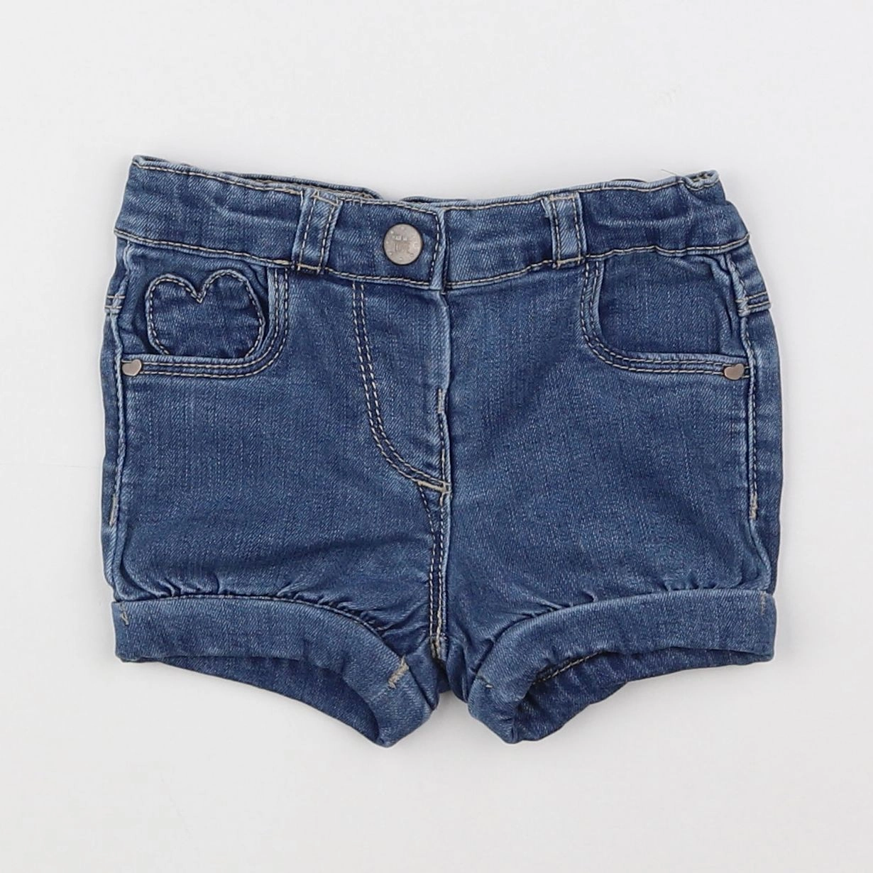 Tape à l'oeil - short bleu - 12 mois