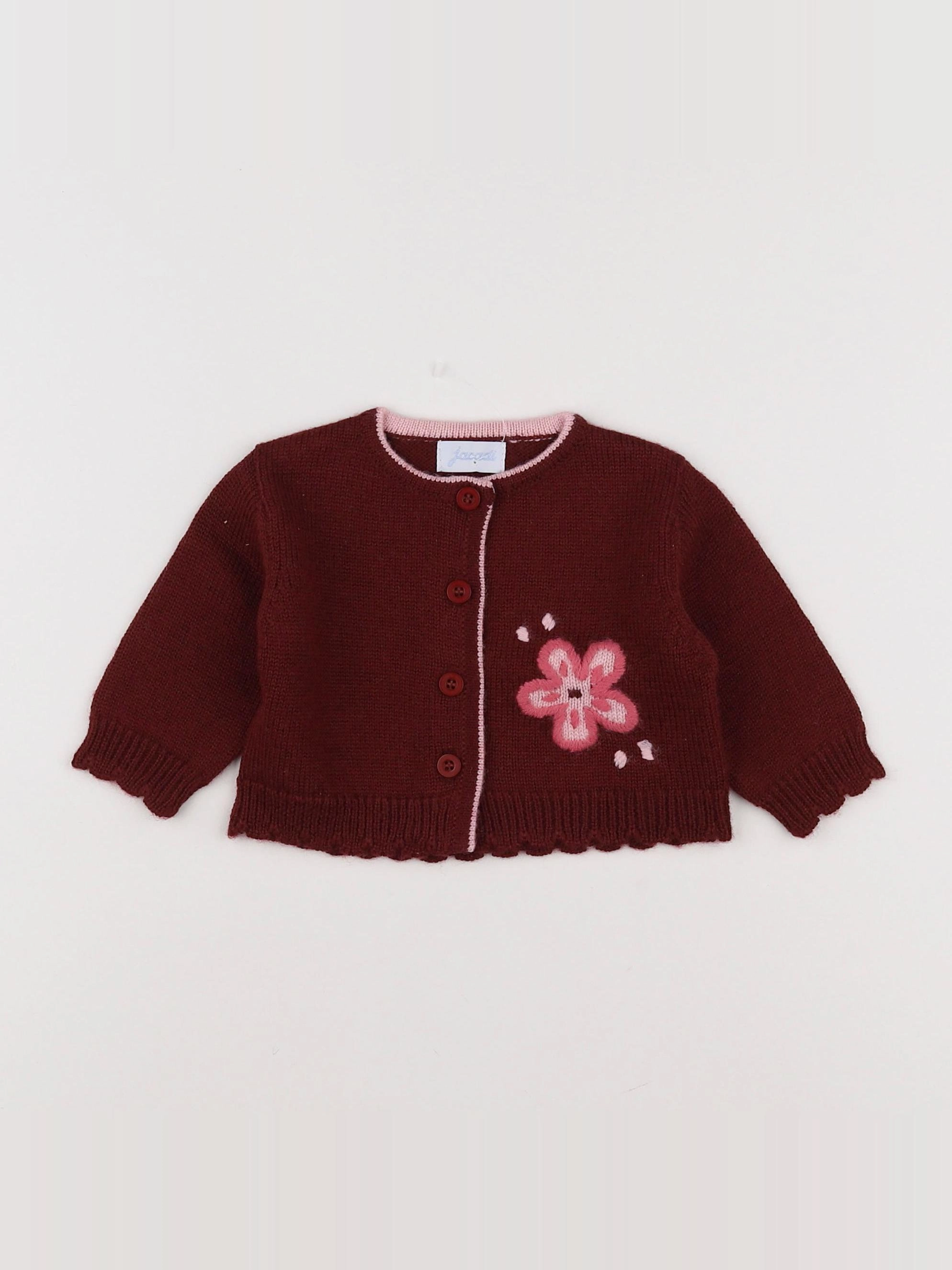 Jacadi - gilet rouge - 6 mois