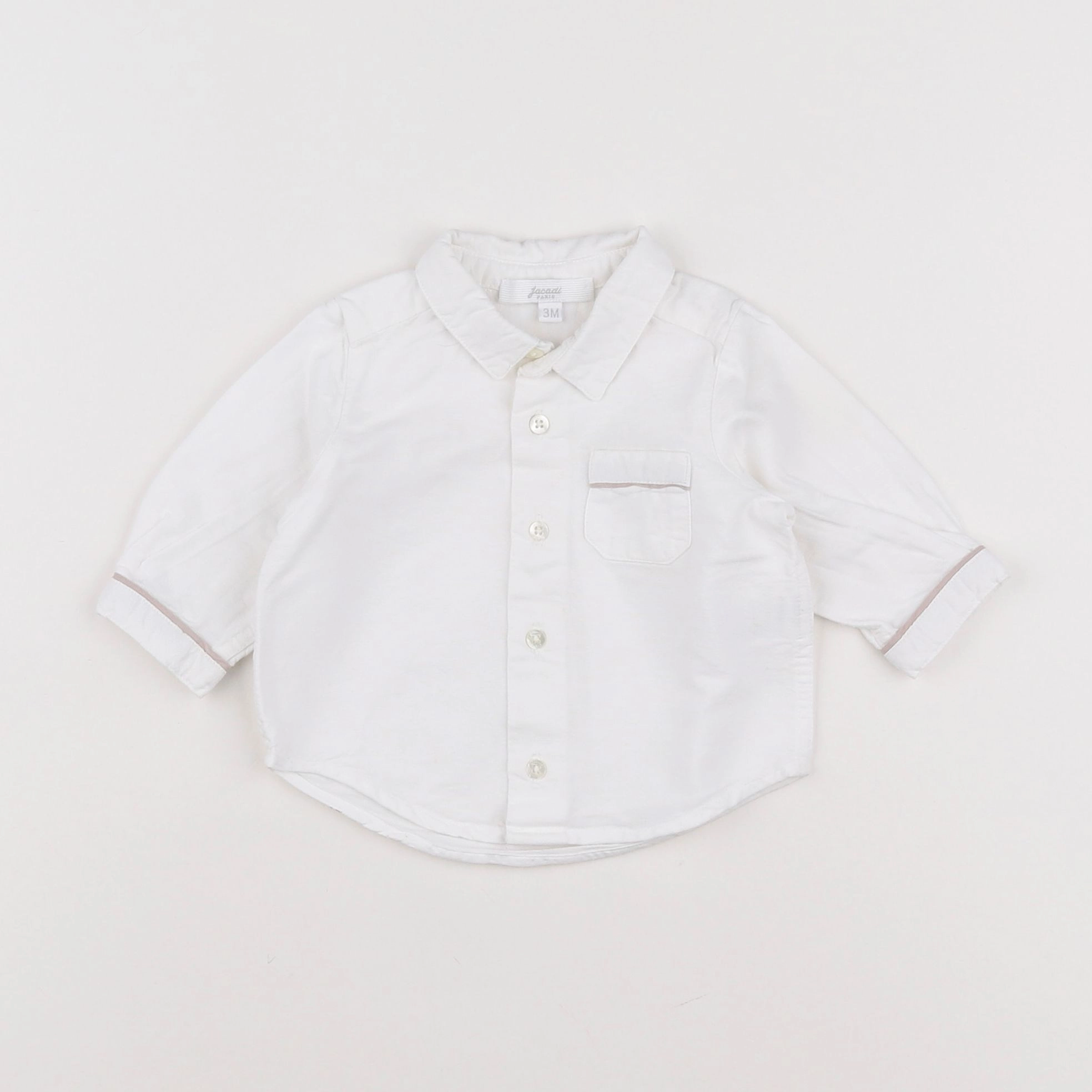 Jacadi - chemise blanc - 3 mois