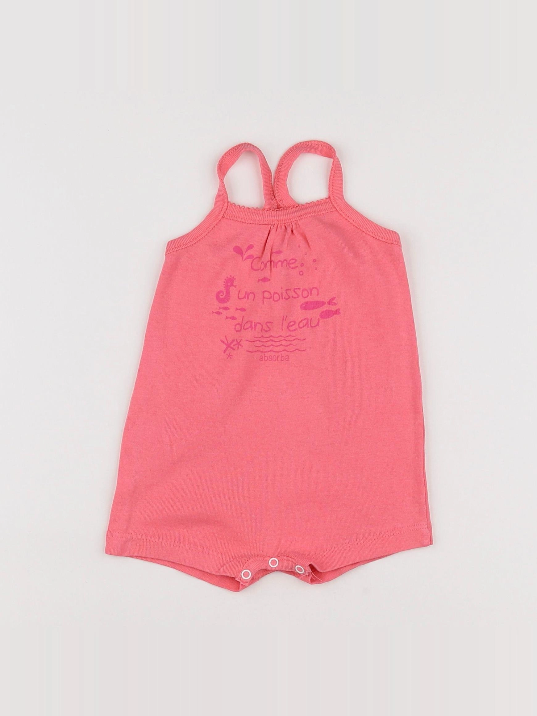 Absorba - pyjama coton rose - 6 mois