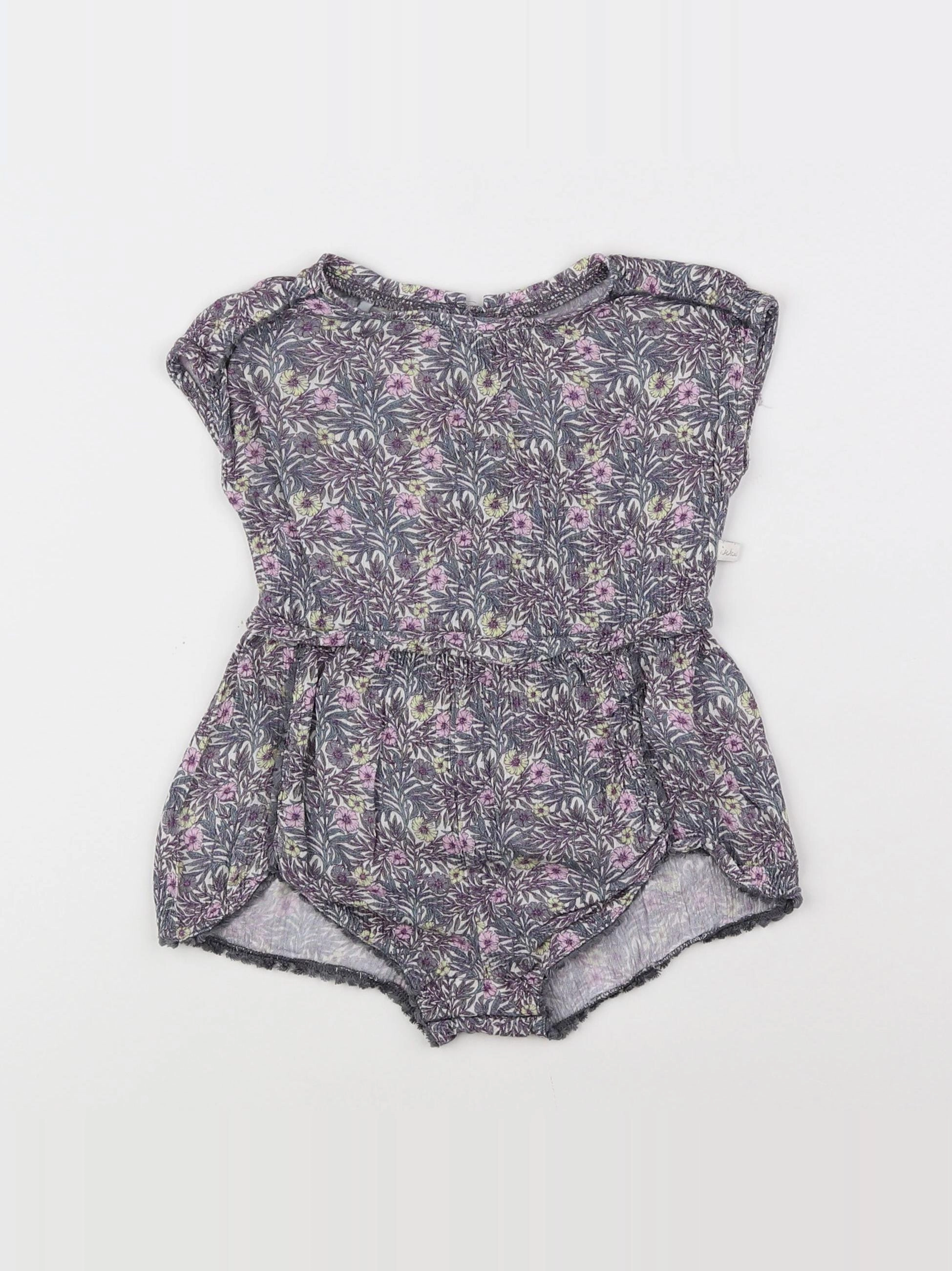 IKKS - combinaison rose, violet - 12 mois