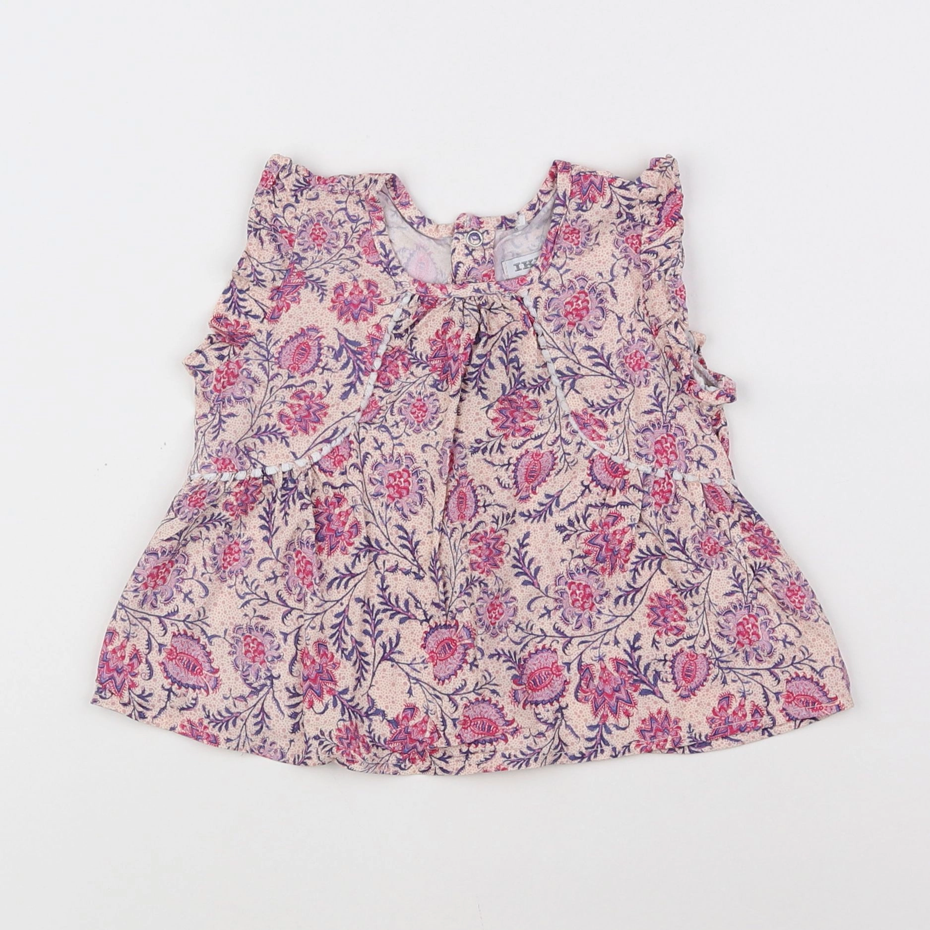 IKKS - blouse rose, violet - 12 mois