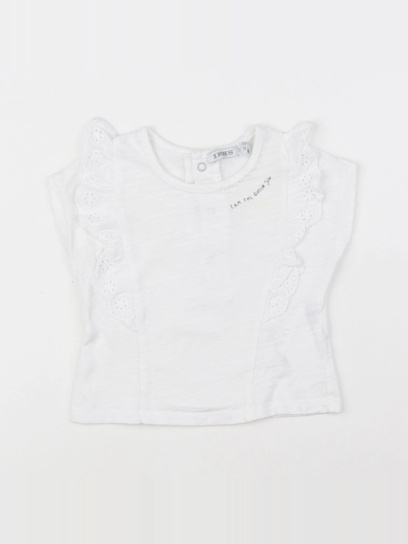 IKKS - tee-shirt blanc - 12 mois