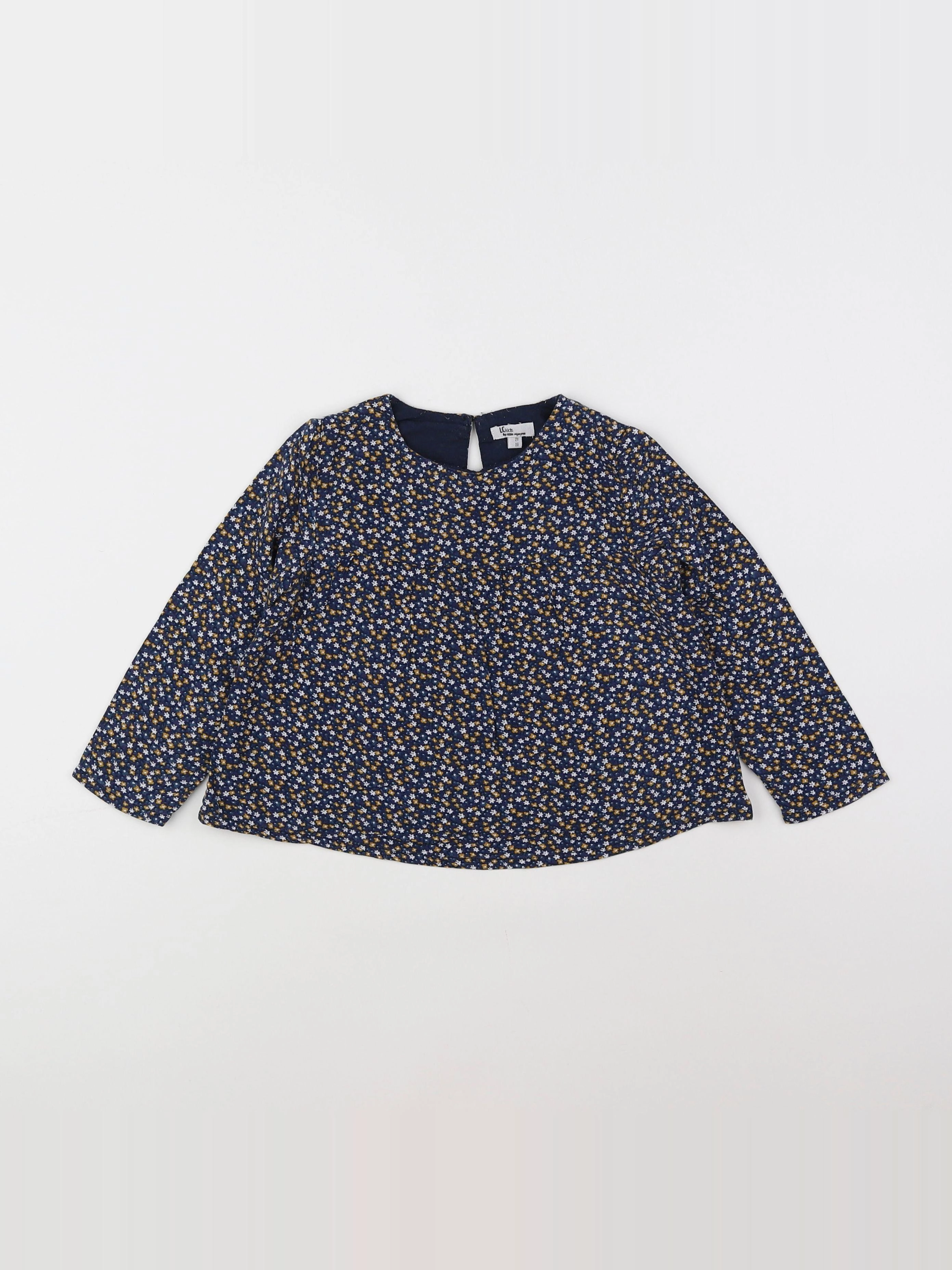 Little Cigogne - blouse bleu - 2 ans