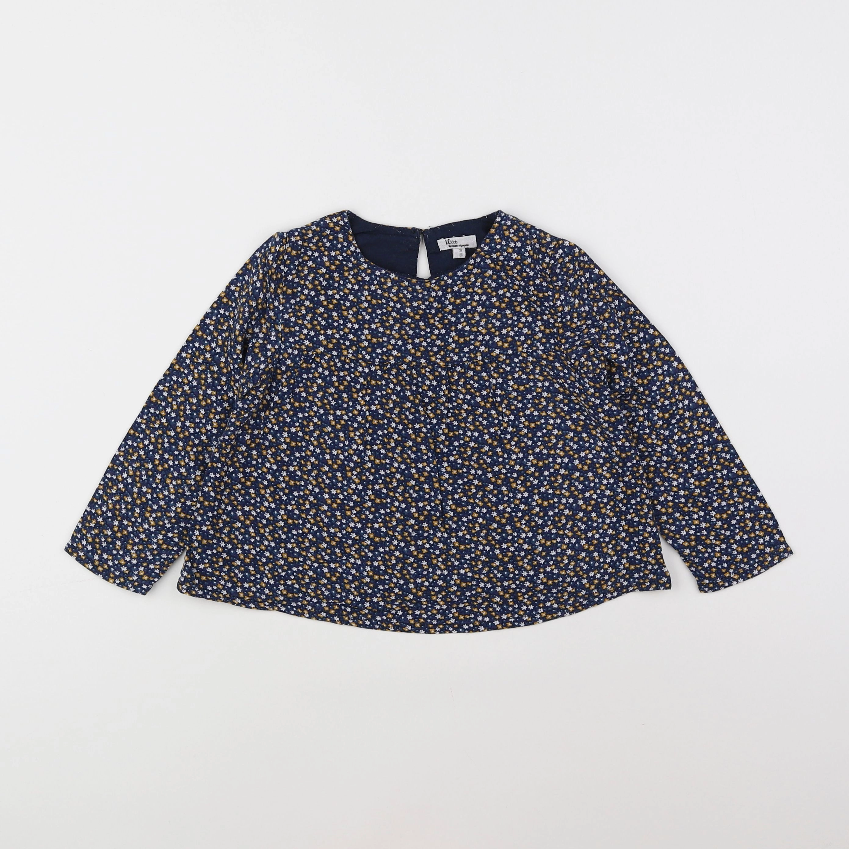 Little Cigogne - blouse bleu - 2 ans