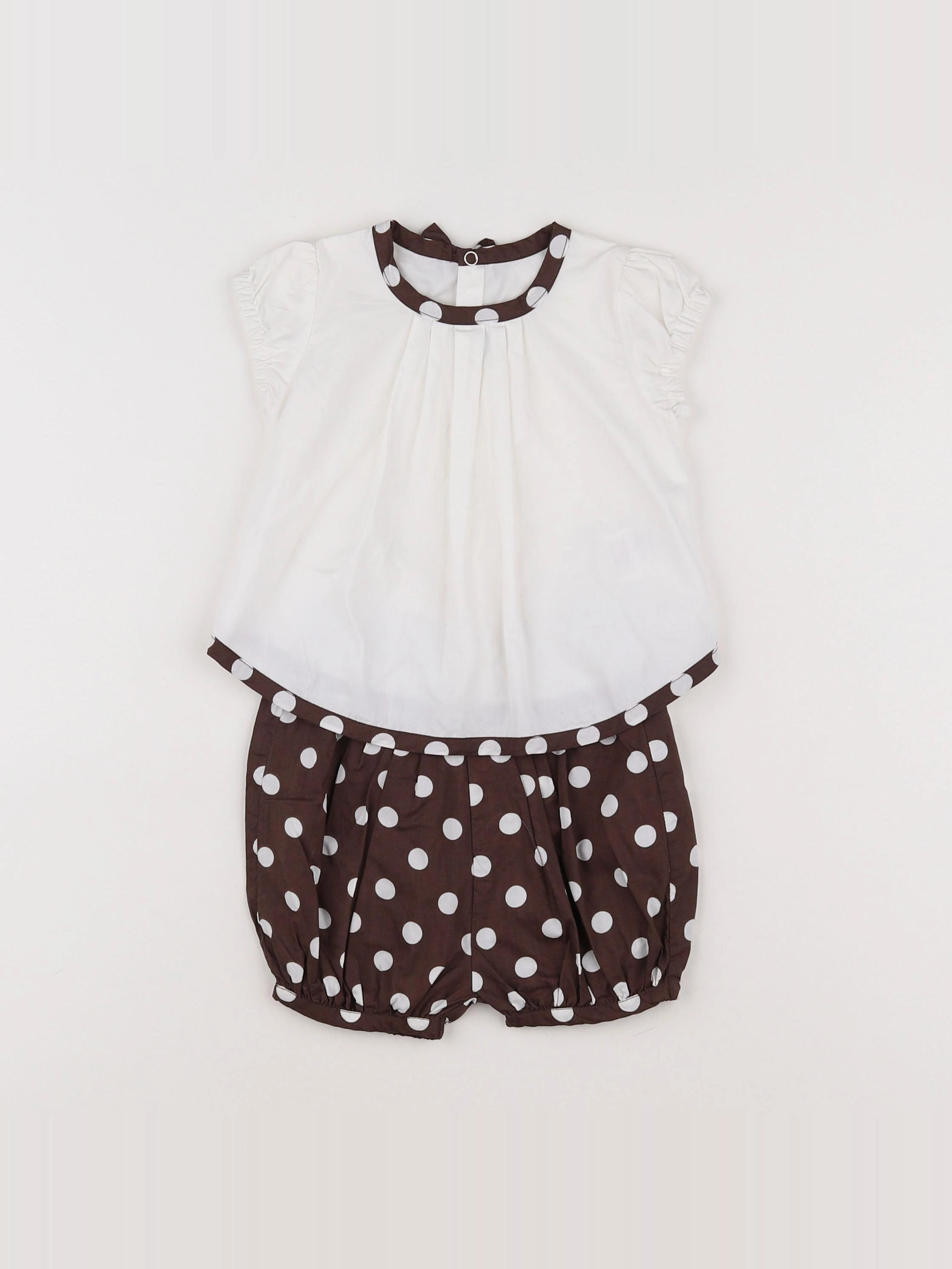 Jacadi - ensemble marron - 6 mois