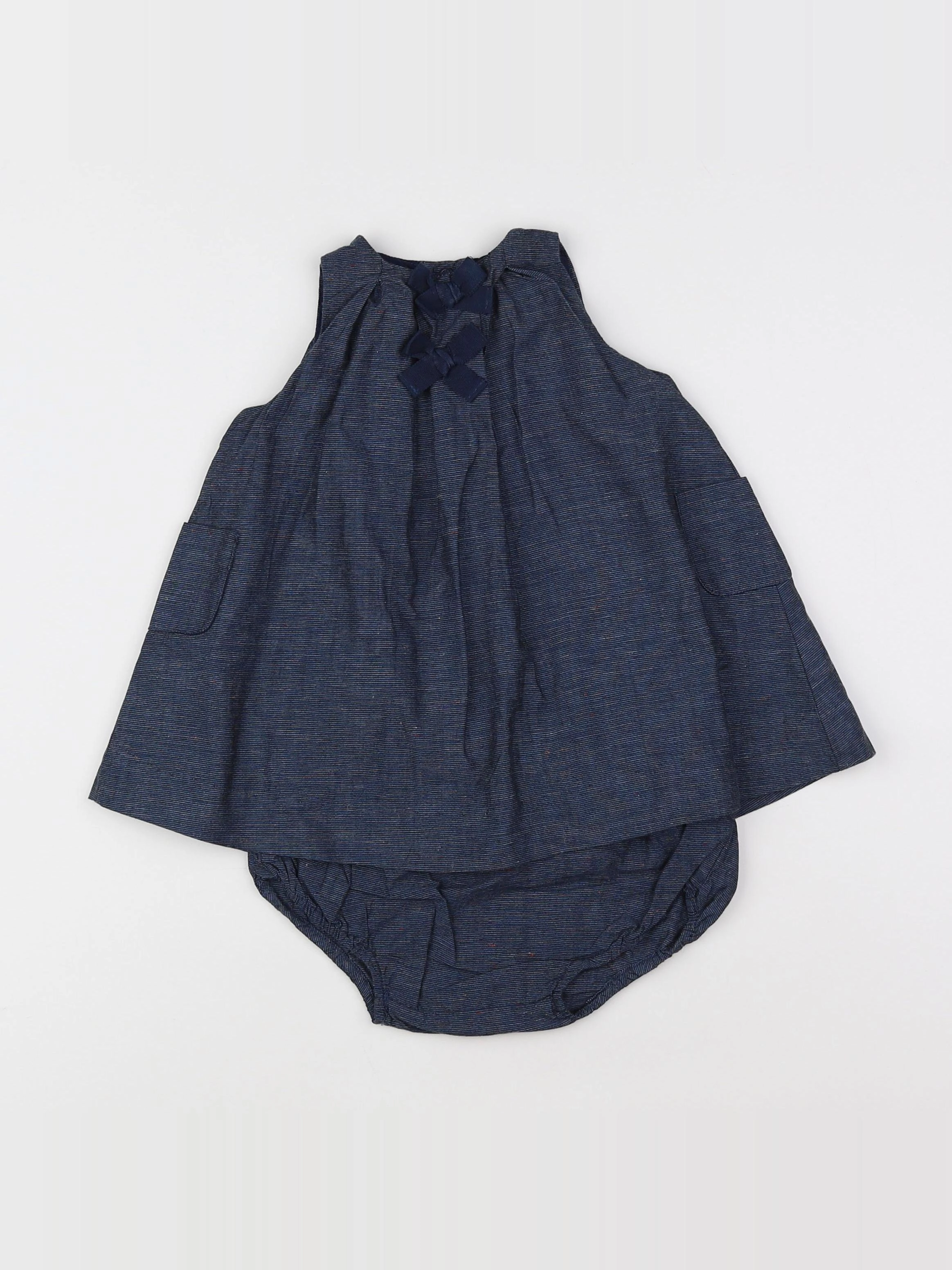 Natalys - robe gris - 9 mois