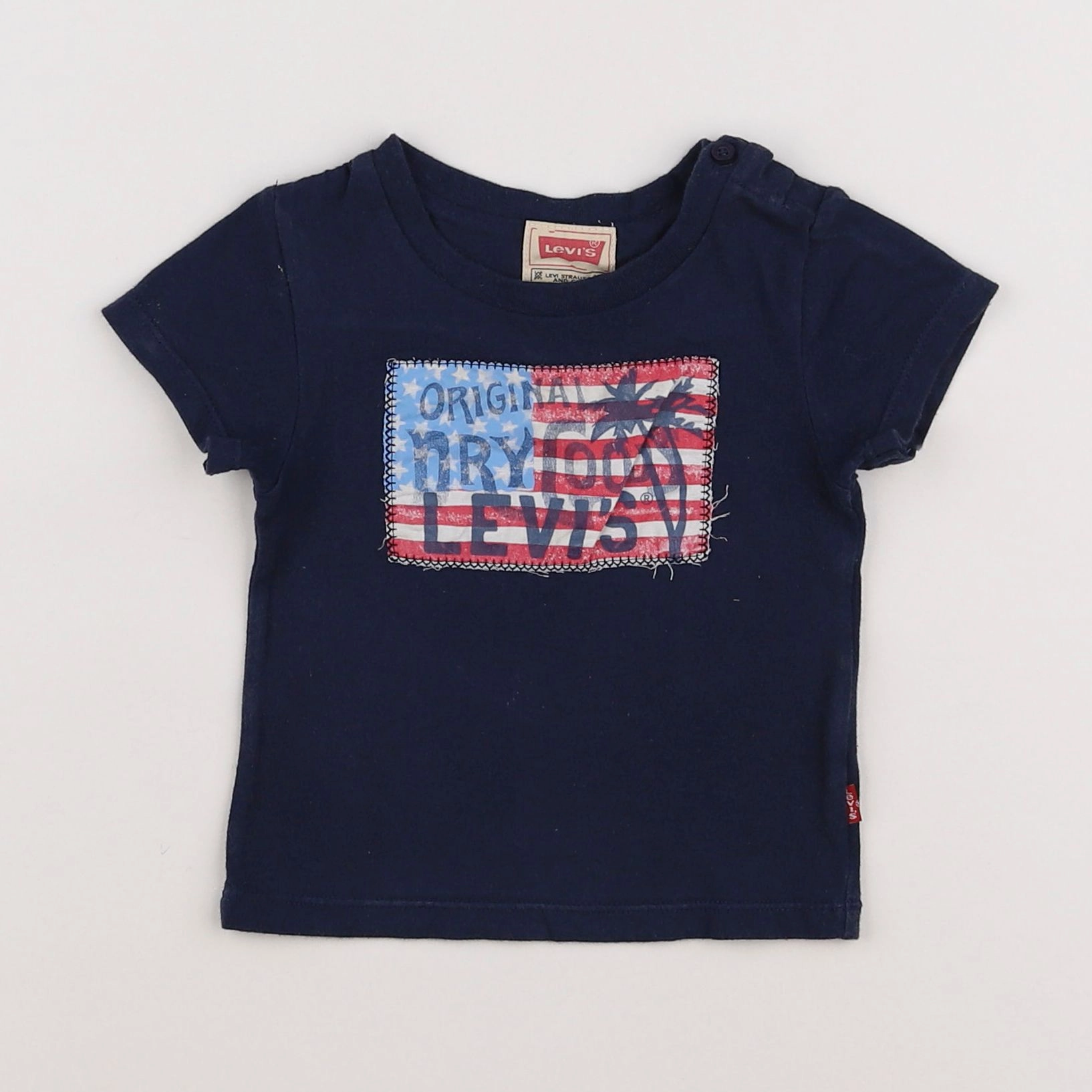 Levi's - tee-shirt bleu - 12 mois