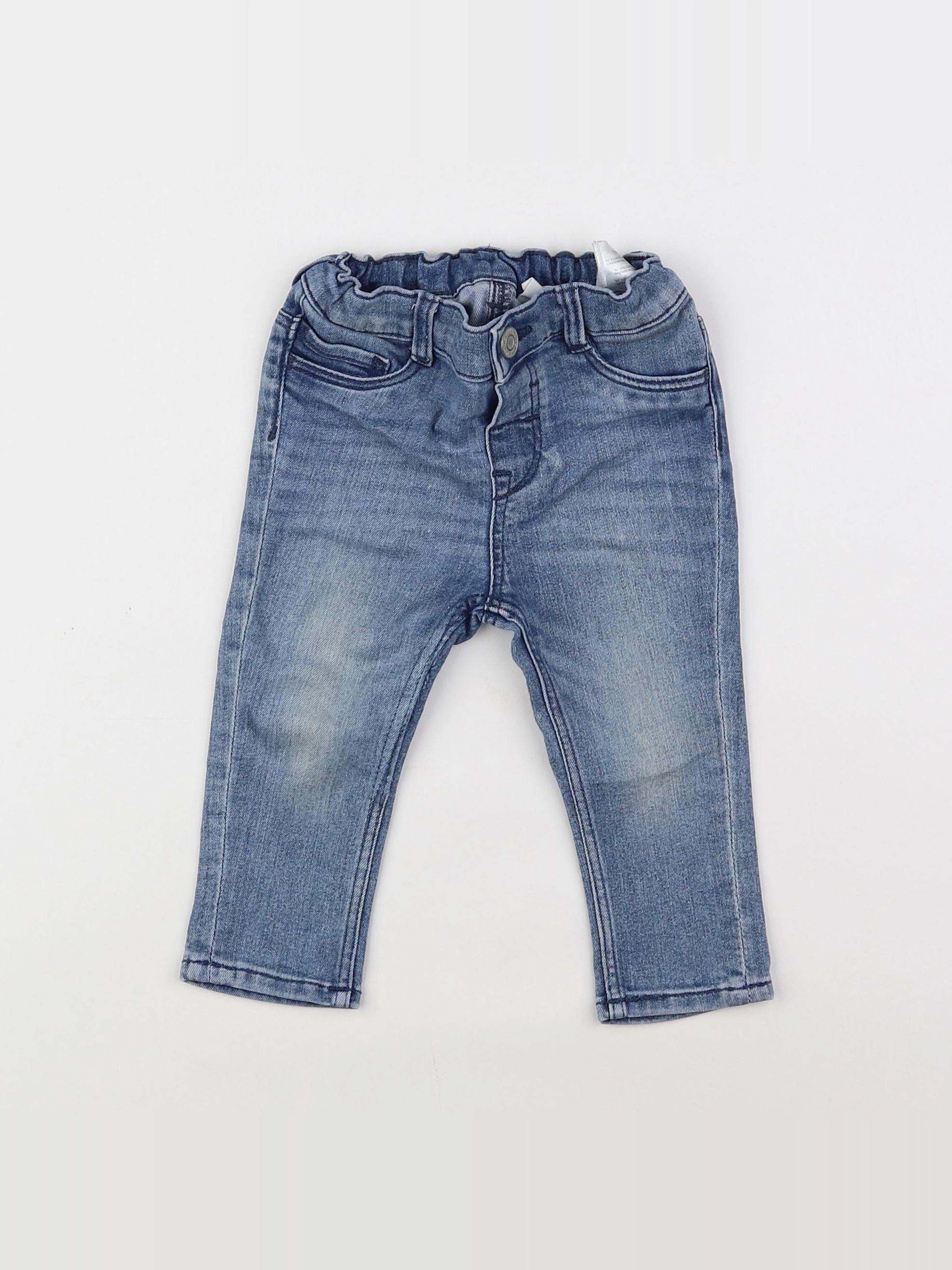 H&M - jean bleu - 6/9 mois