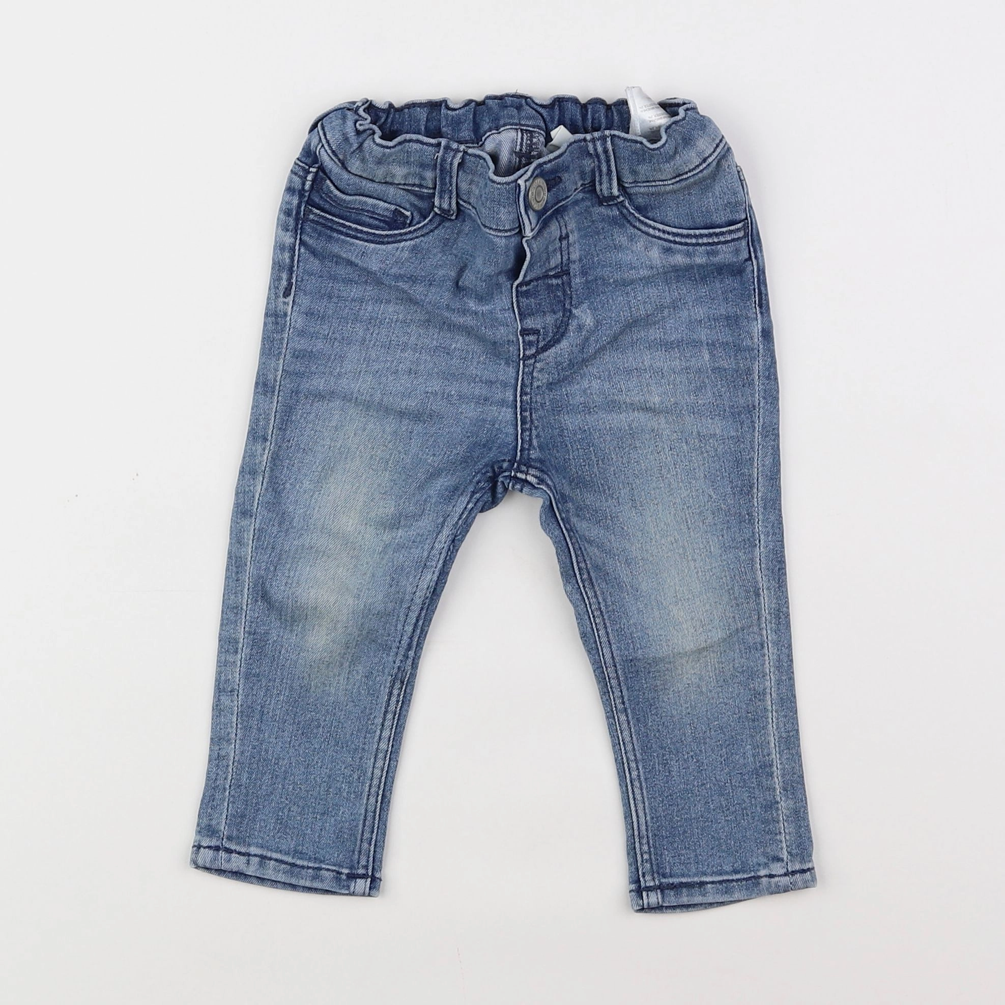 H&M - jean bleu - 6/9 mois