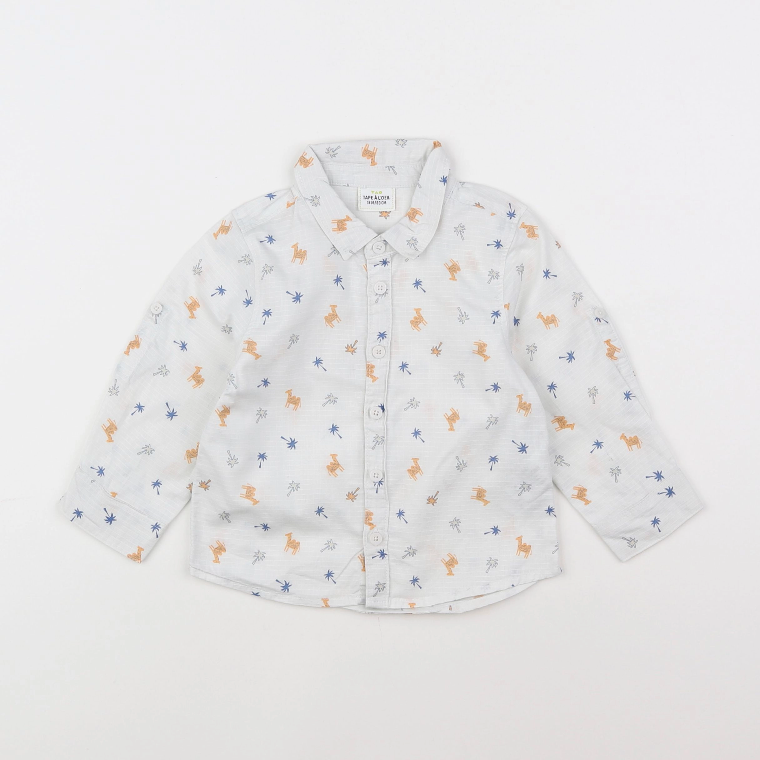 Tape à l'oeil - chemise blanc - 18 mois