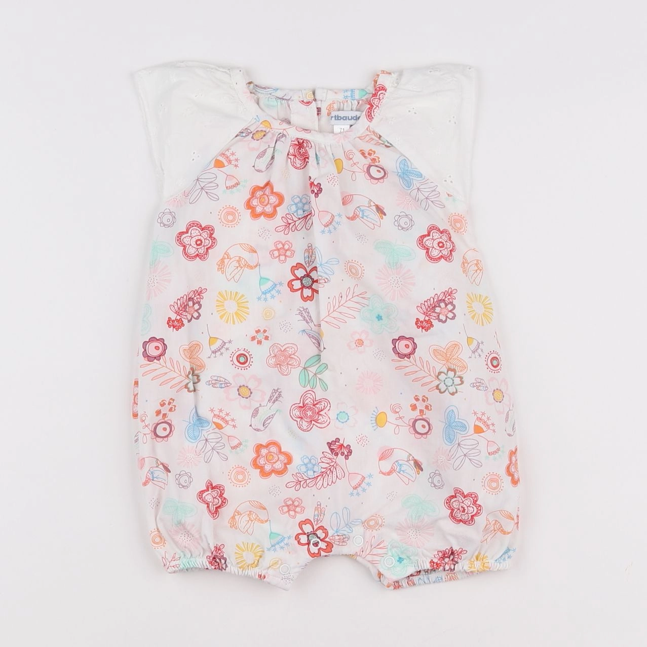 Vertbaudet - combinaison multicolore - 9 mois