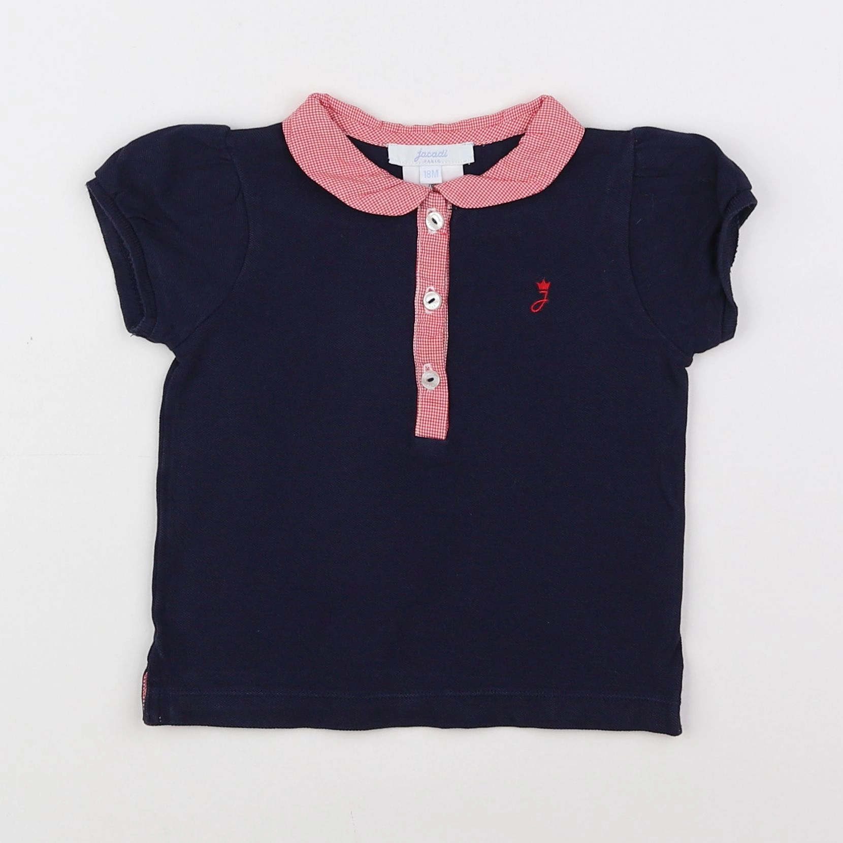 Jacadi - tee-shirt bleu, rouge - 18 mois