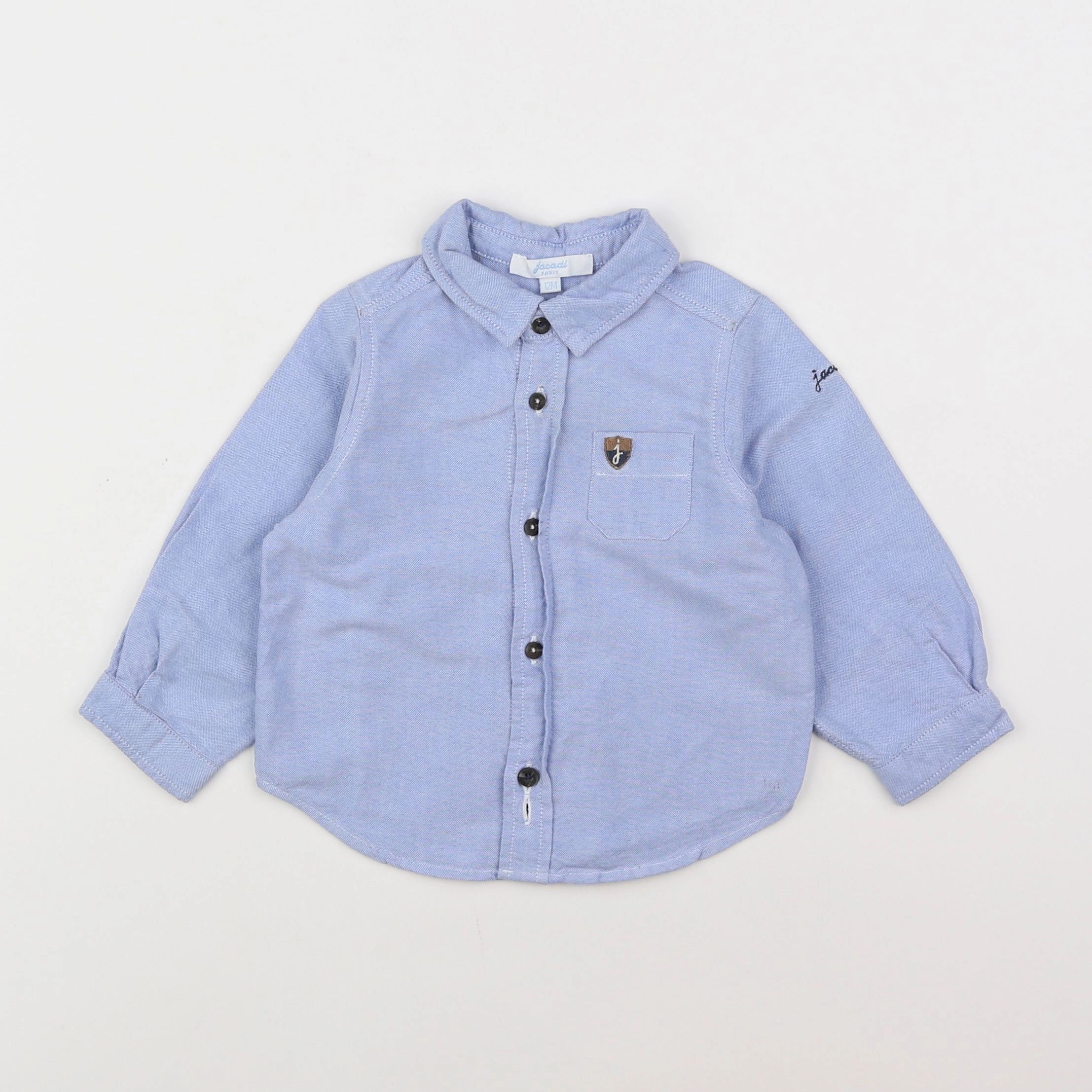 Jacadi - chemise bleu - 12 mois