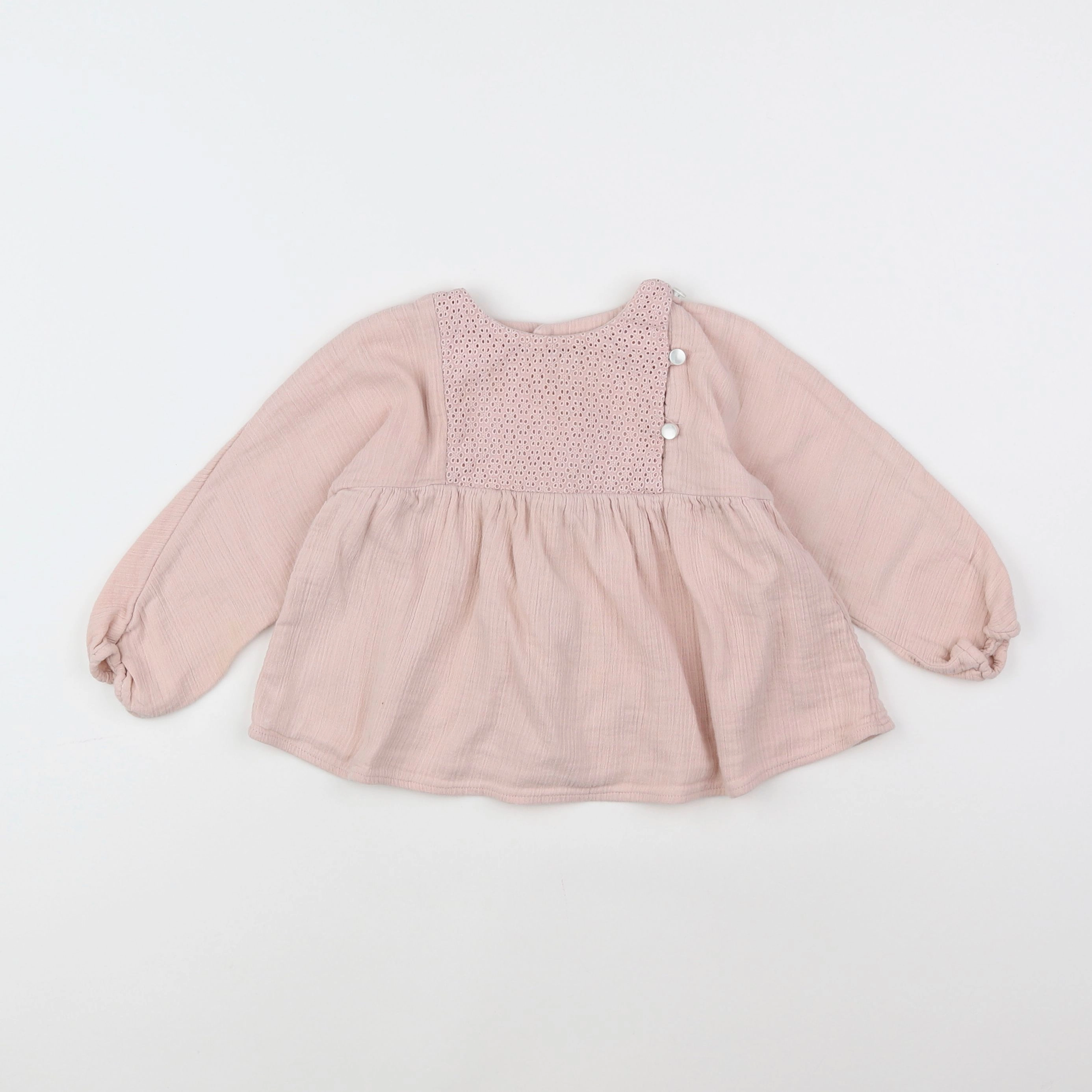 Bonton - blouse rose - 18 mois