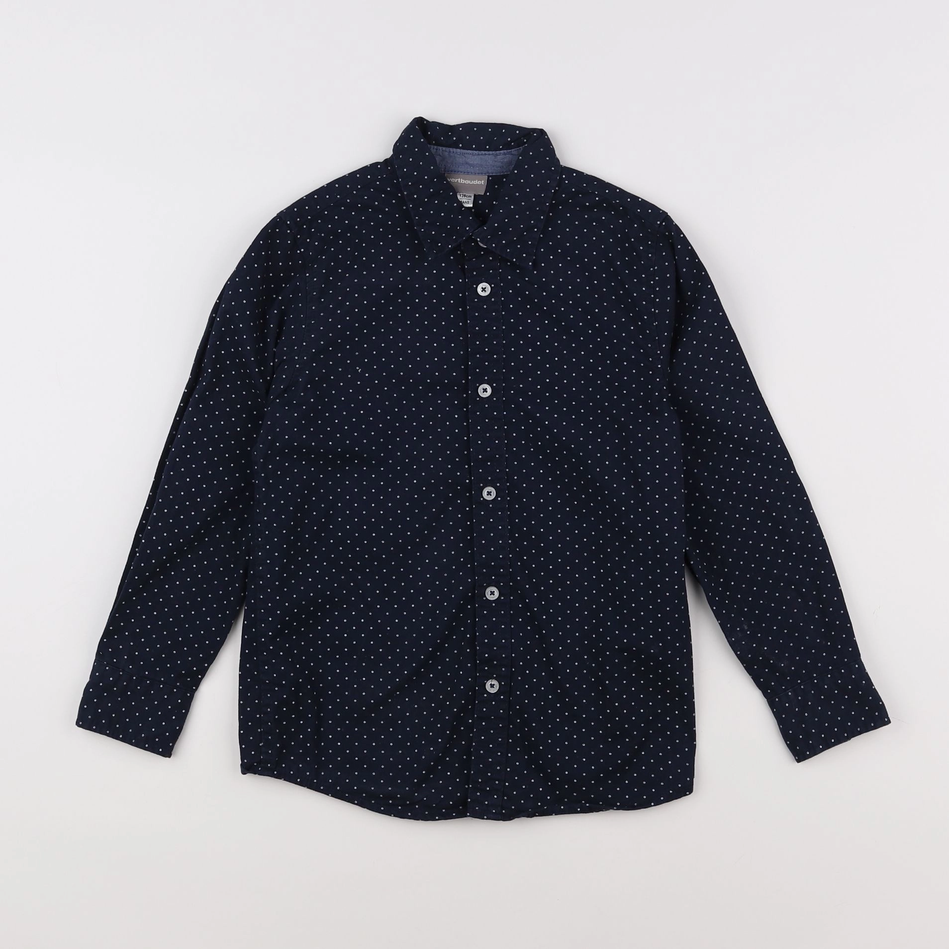 Vertbaudet - chemise bleu - 8 ans