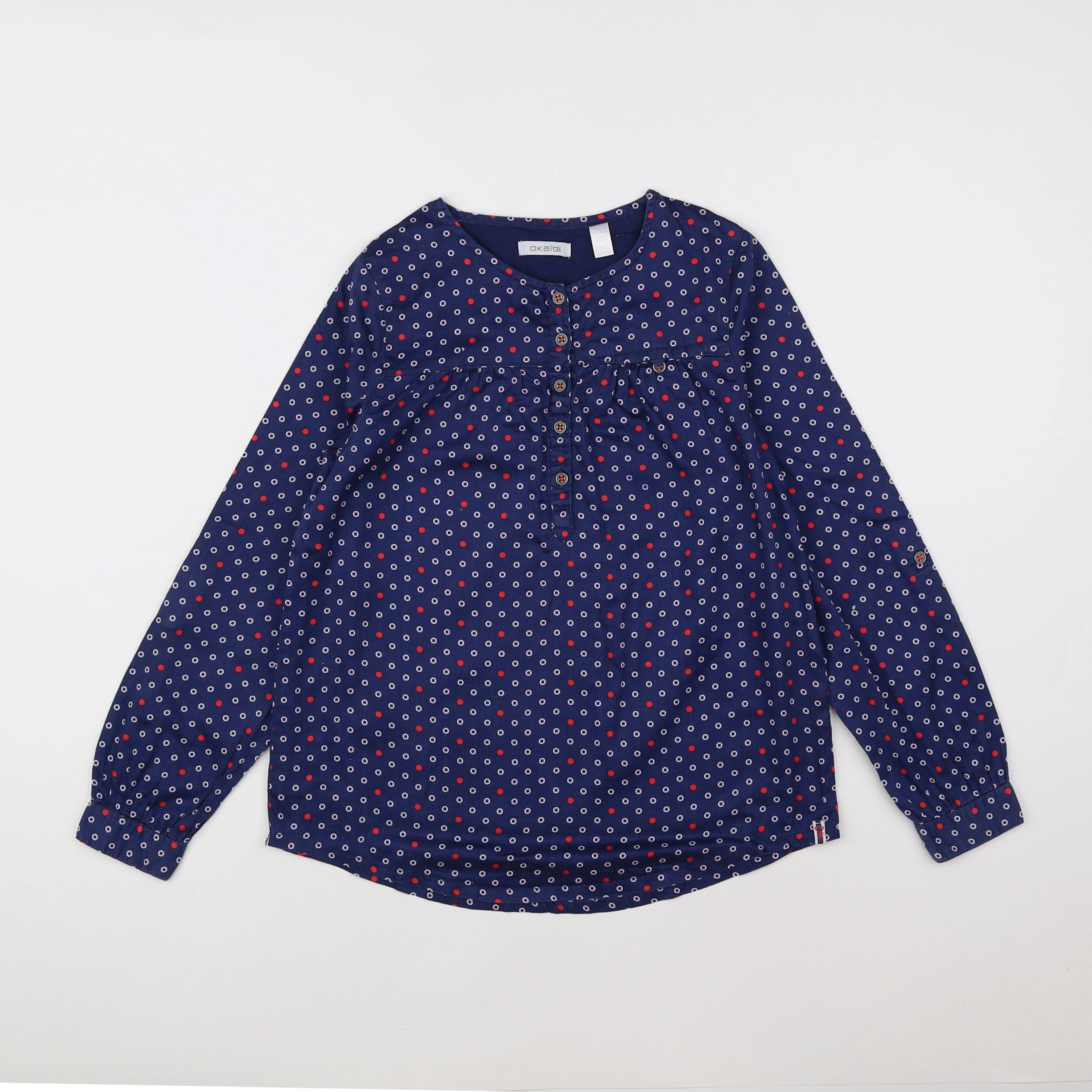 Okaidi - blouse bleu - 10 ans