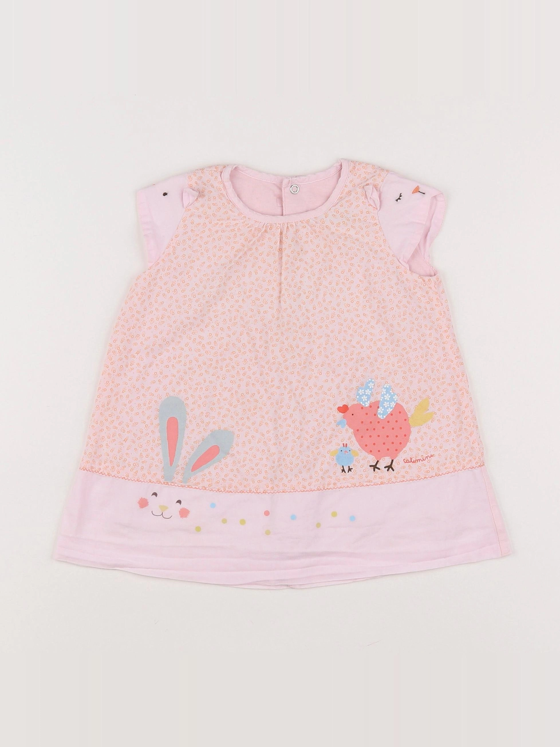 Catimini - robe rose - 9 mois