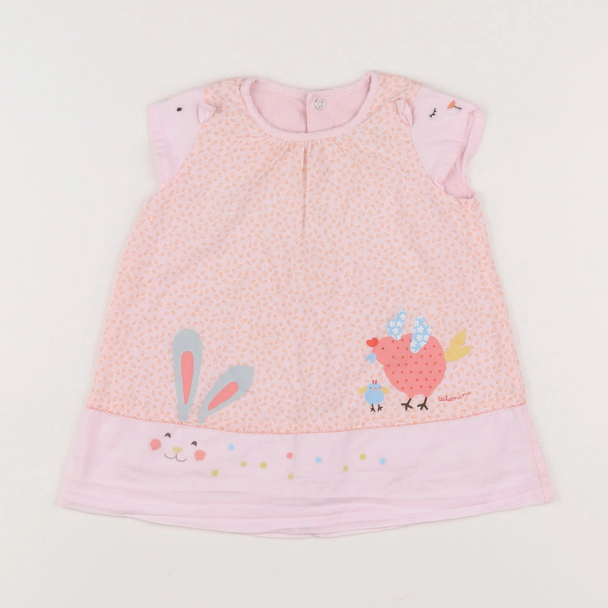 Catimini - robe rose - 9 mois