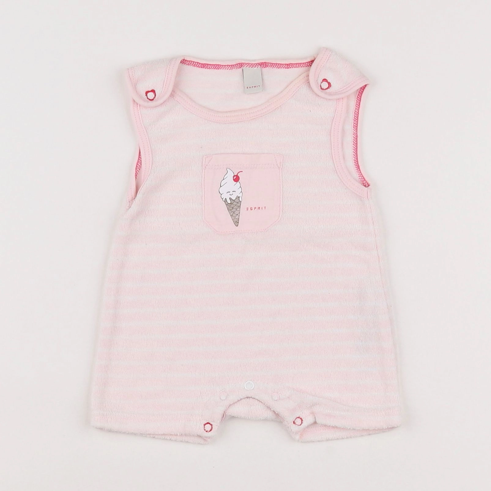 Esprit - combinaison rose - 1 mois