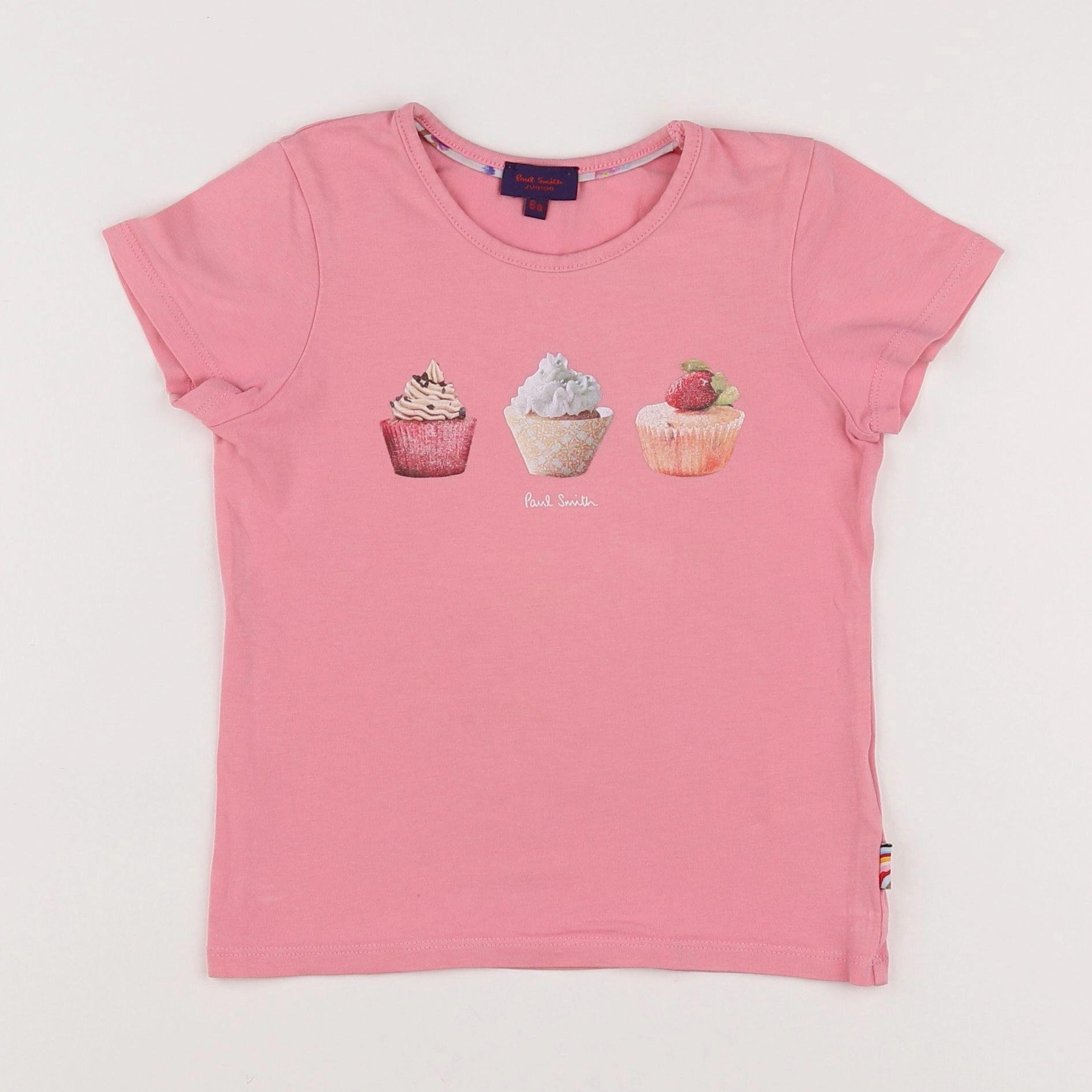 Paul Smith - tee-shirt rose - 6 ans