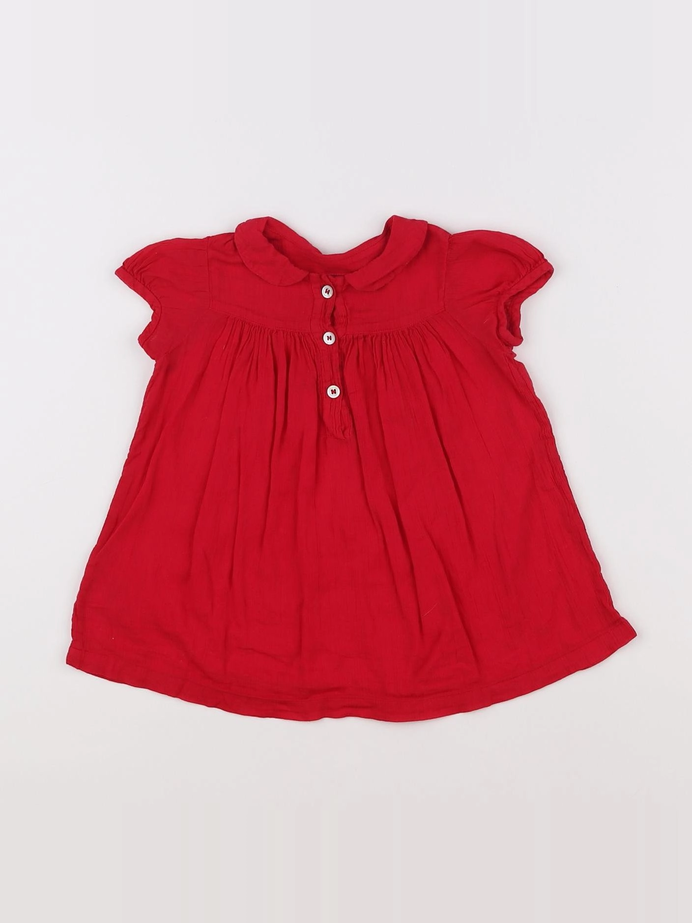 Bonton - robe rose - 12 mois