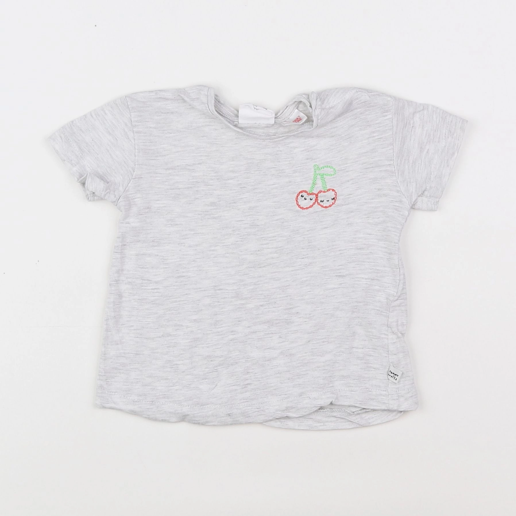 Zara - tee-shirt gris - 3/6 mois